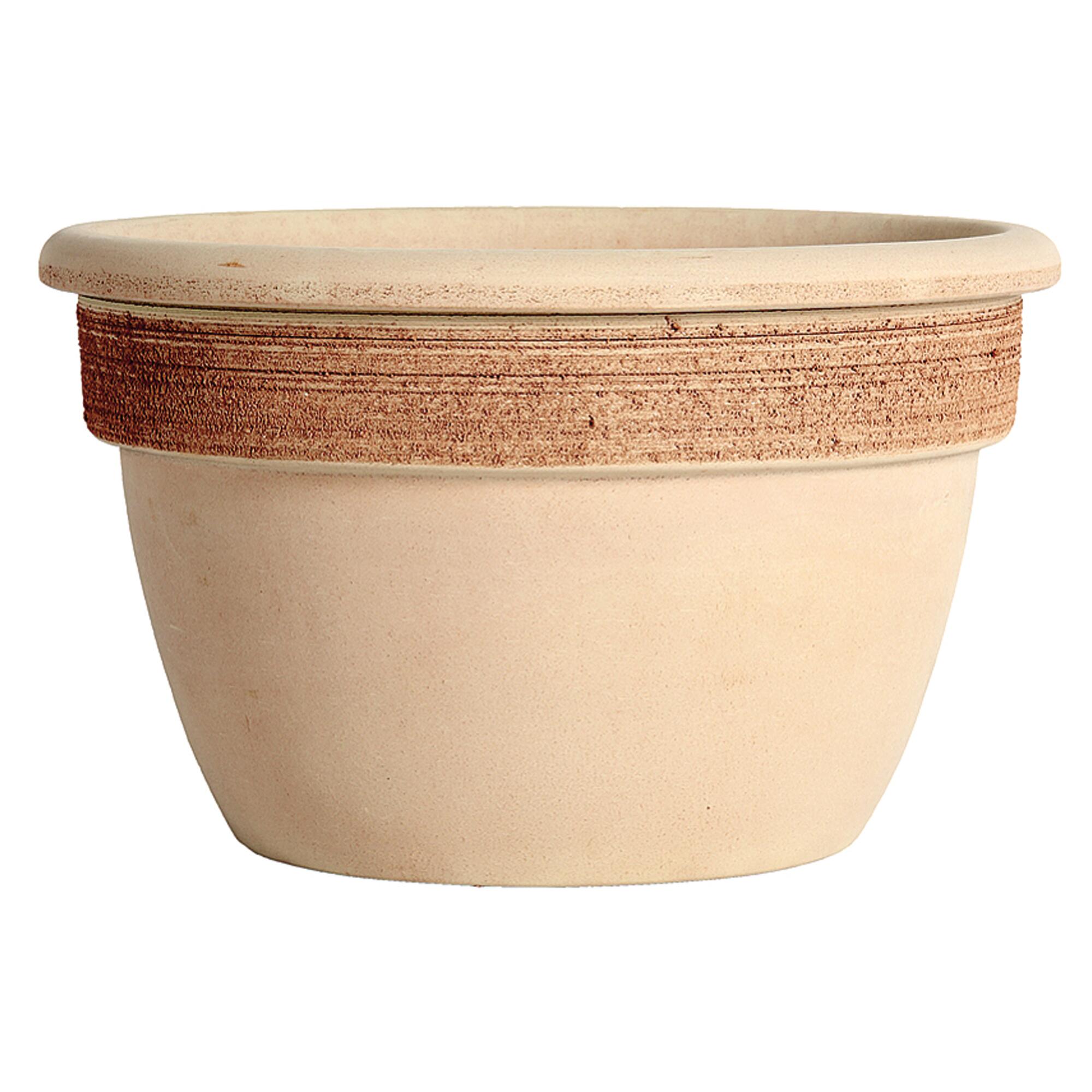 Vaso Da Fiori Dona In Polipropilene – 30 Cm Di Diametro – Colore Terracotta – Resistente Agli Agenti Atmosferici