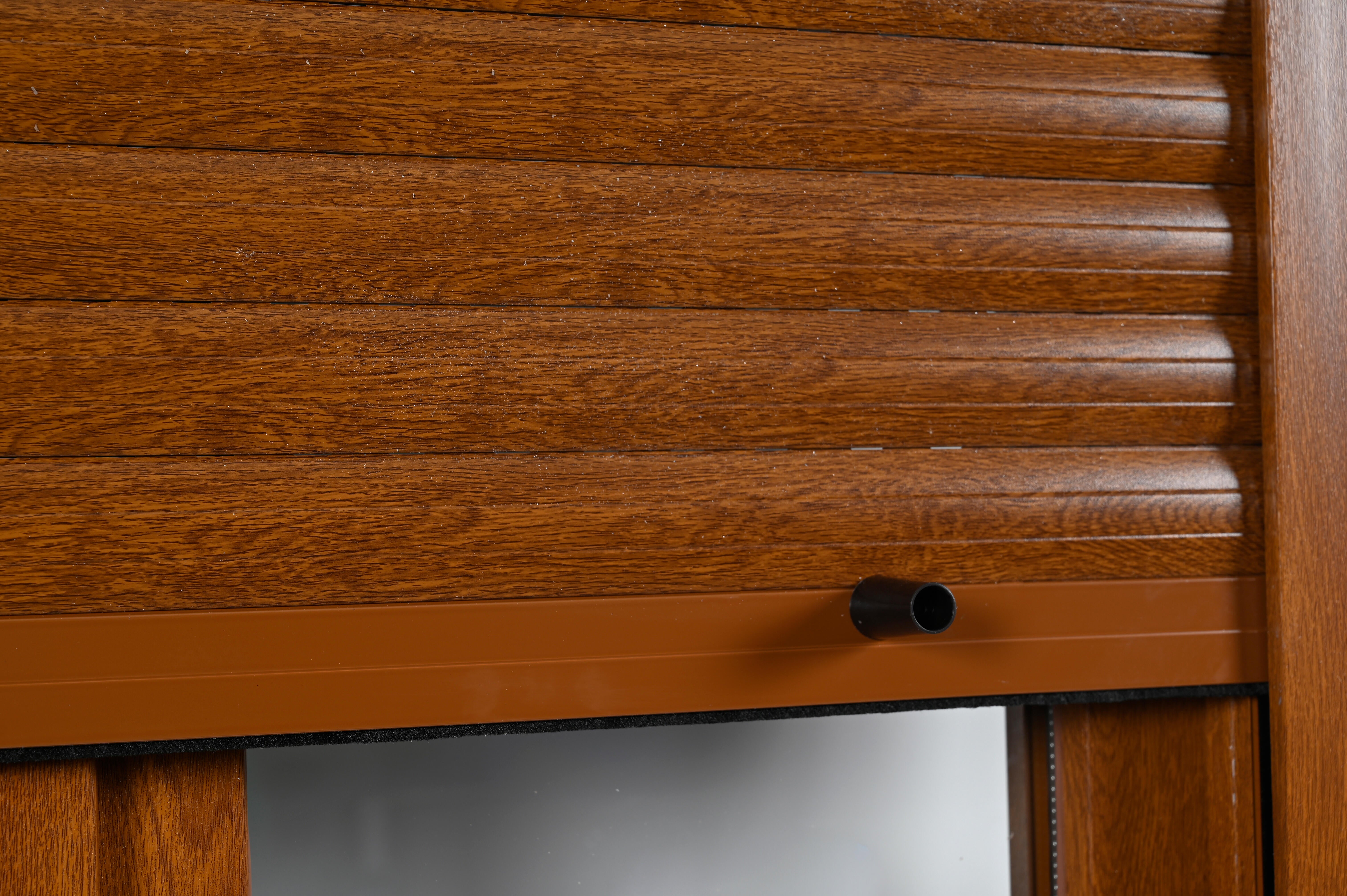Ventana PVC 140x129cm oscilobatiente roble Isoxa doble acristalamiento transparente 4/16/4 bajo emisivo con persiana - 18