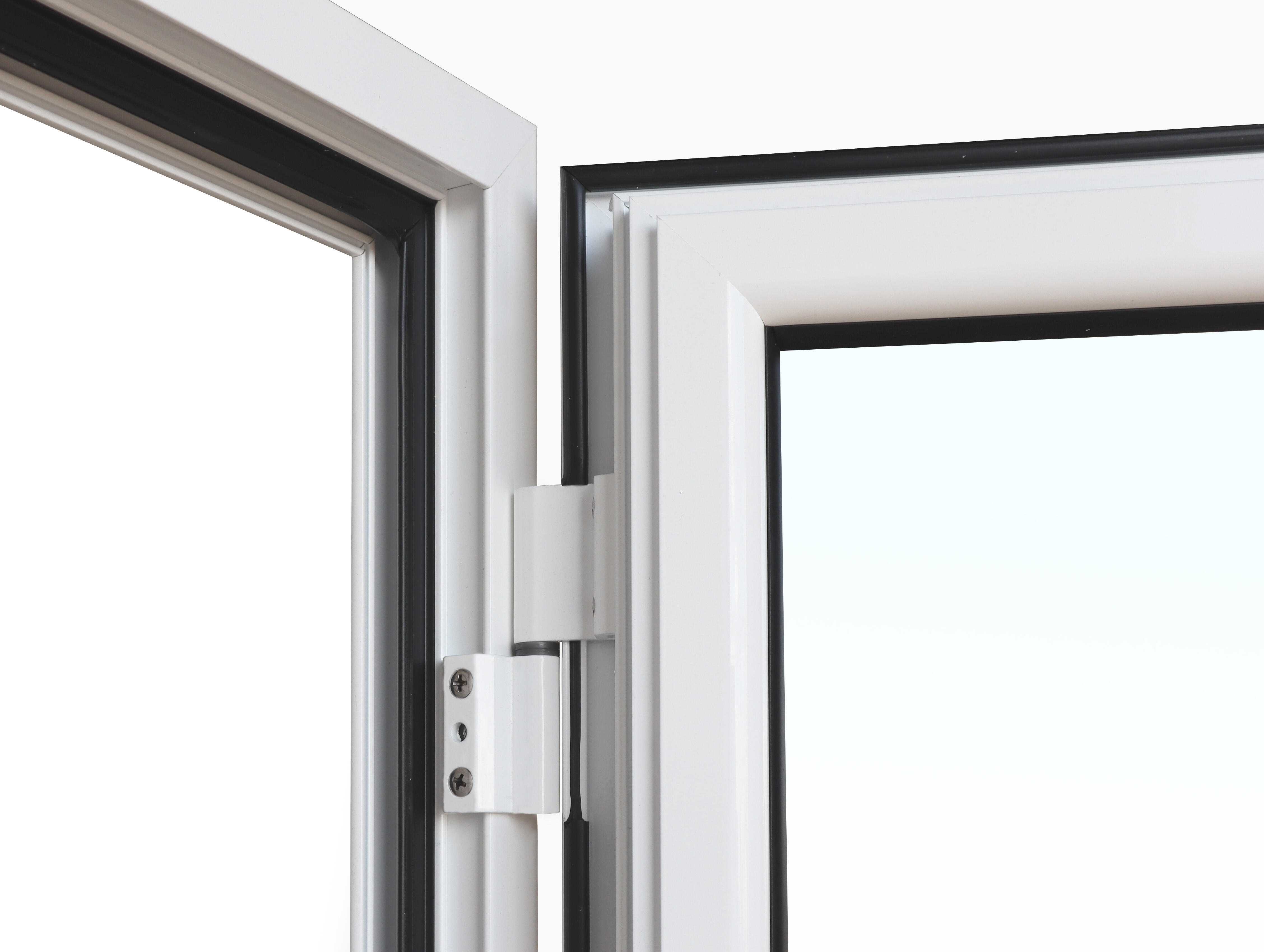 Balconera aluminio ISOXA practicable con persiana izquierda de 90x229cm - 11