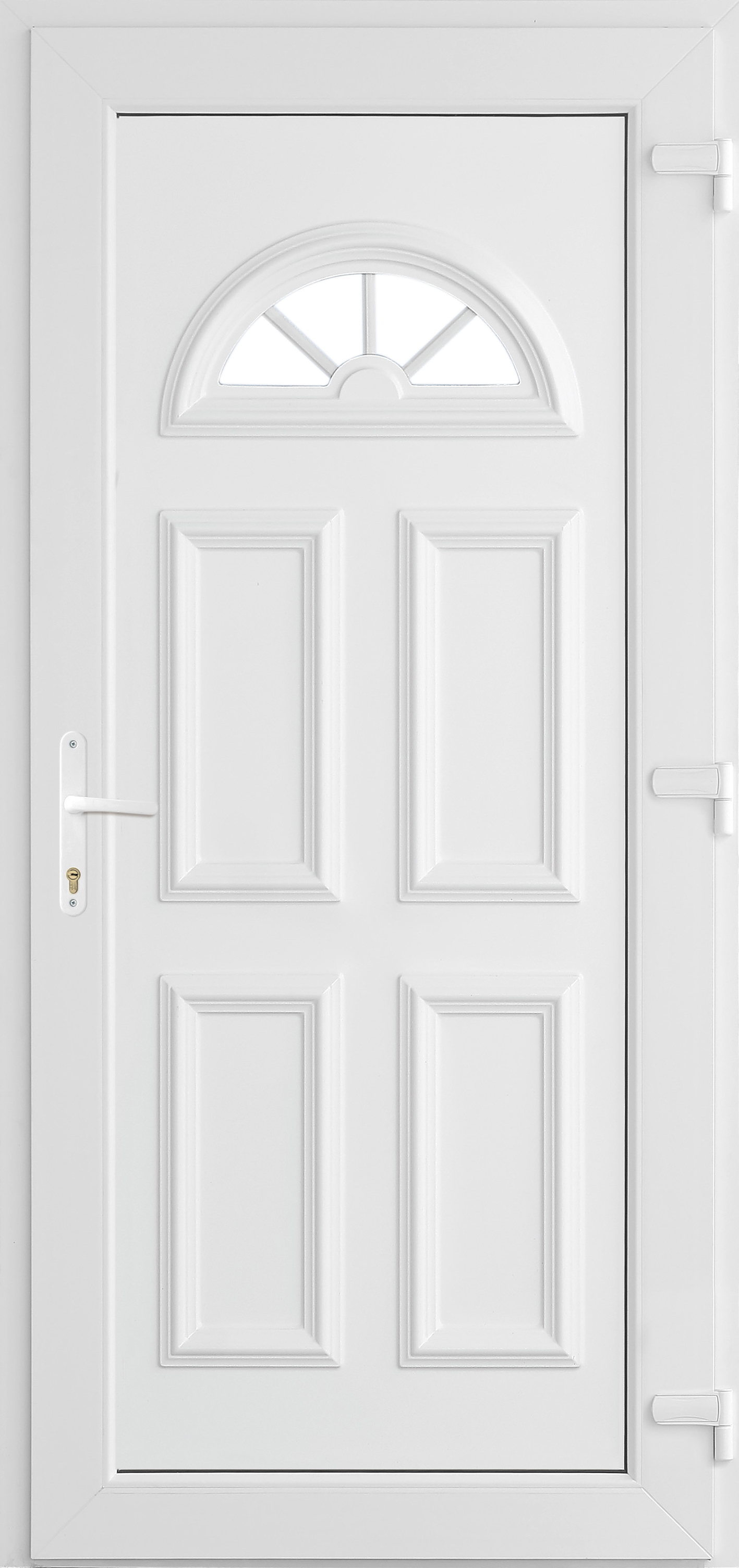 Porta de entrada de PVC MULTI IBIZA 98X208CM BRANCA ESQUERDA - 14