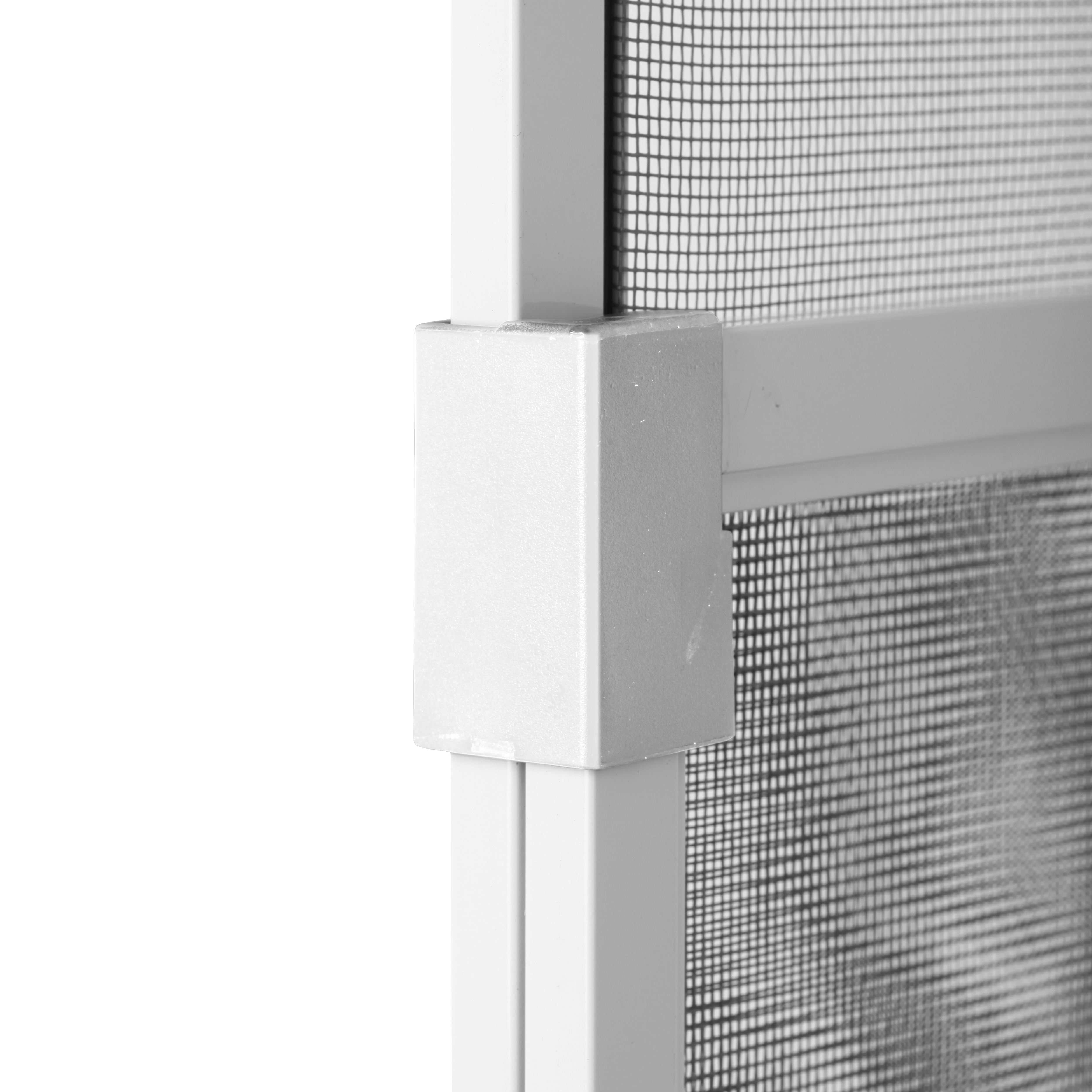 Mosquitera extensible aluminio blanco para ventana tela fibra 50x70-132cm Isoxa - 12