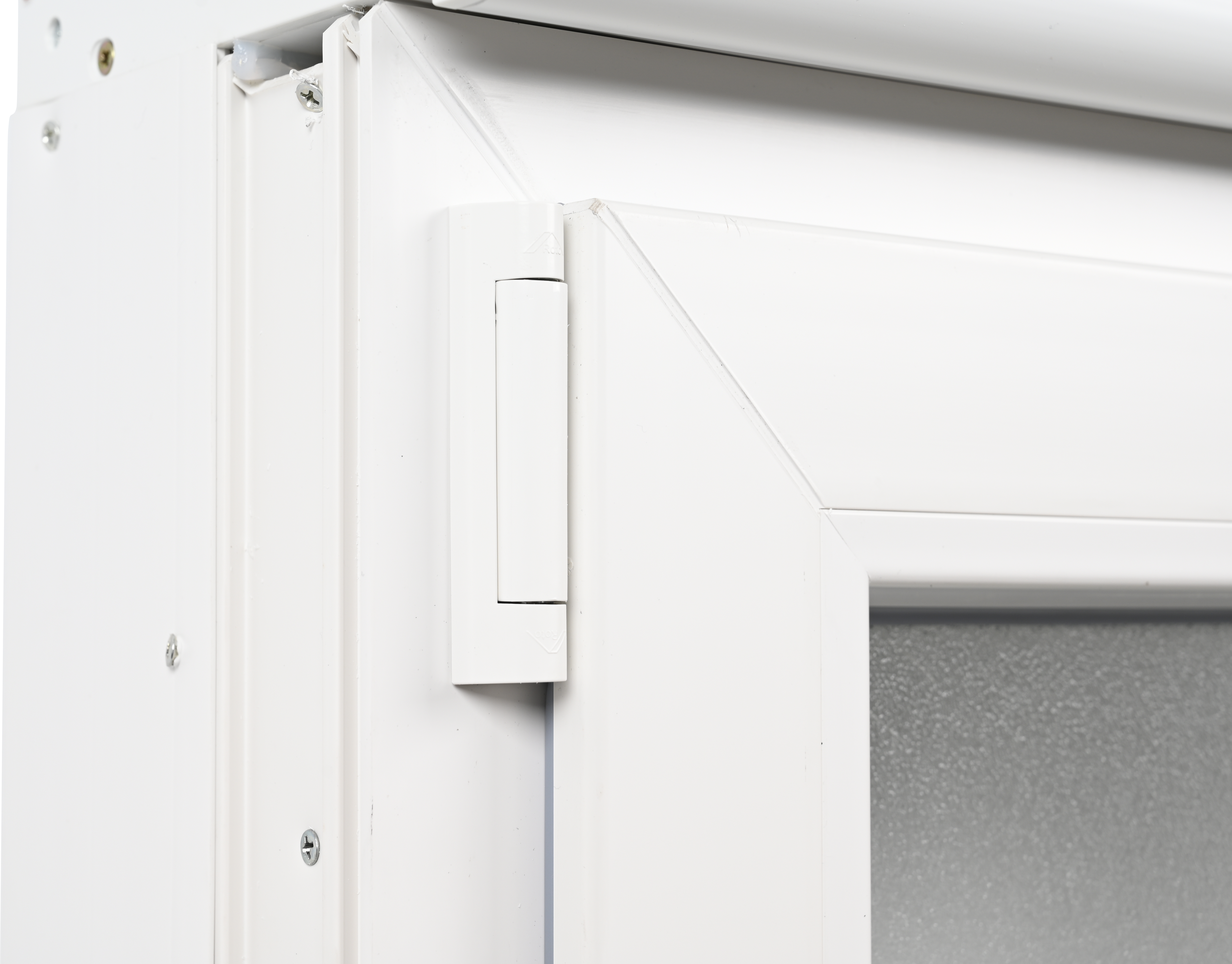 Balconera PVC ISOXA blanca oscilobatiente con persiana izquierda 85X229 cm - 9