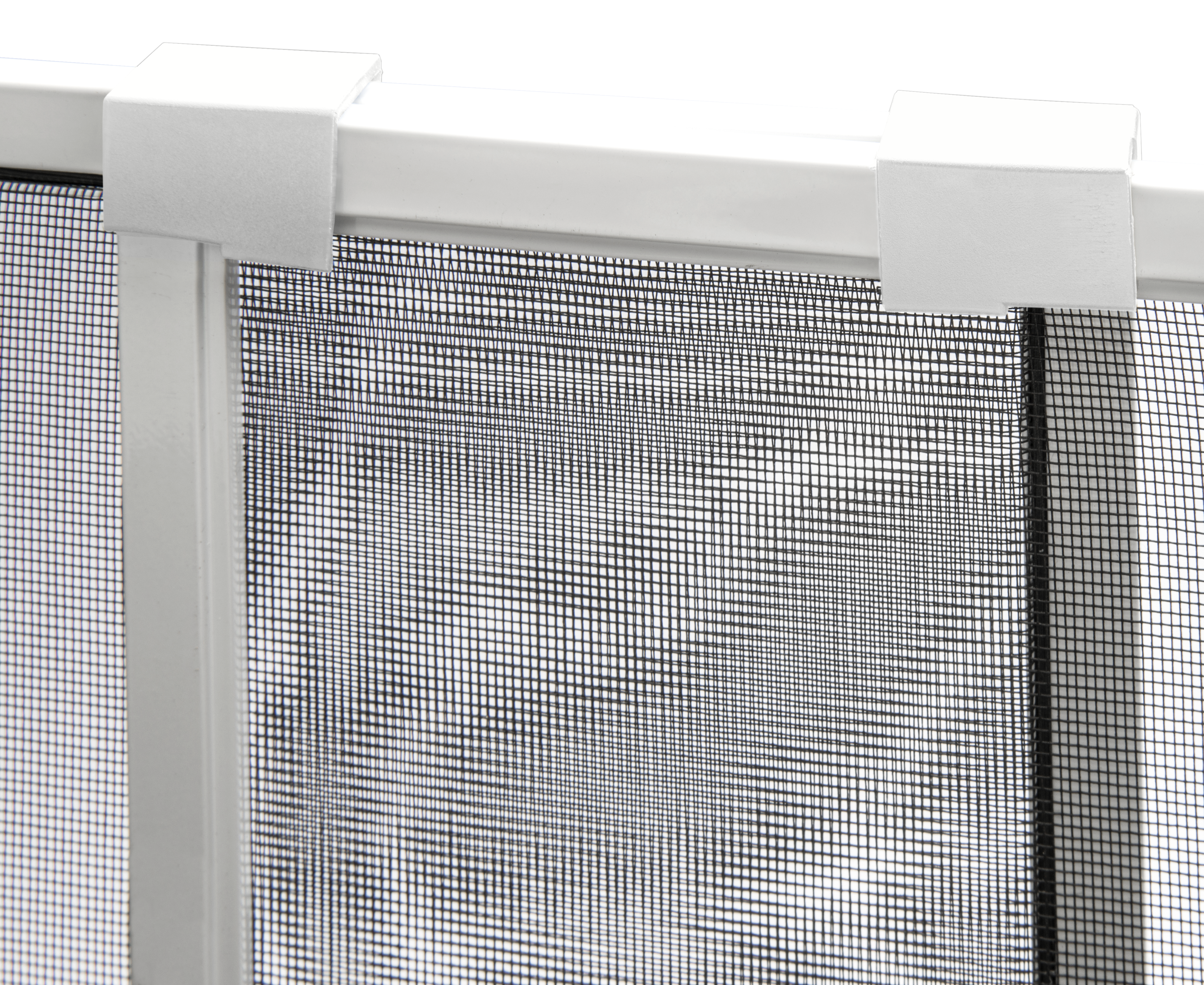 Mosquitera extensible aluminio blanco para ventana tela fibra 50x70-132cm Isoxa - 10