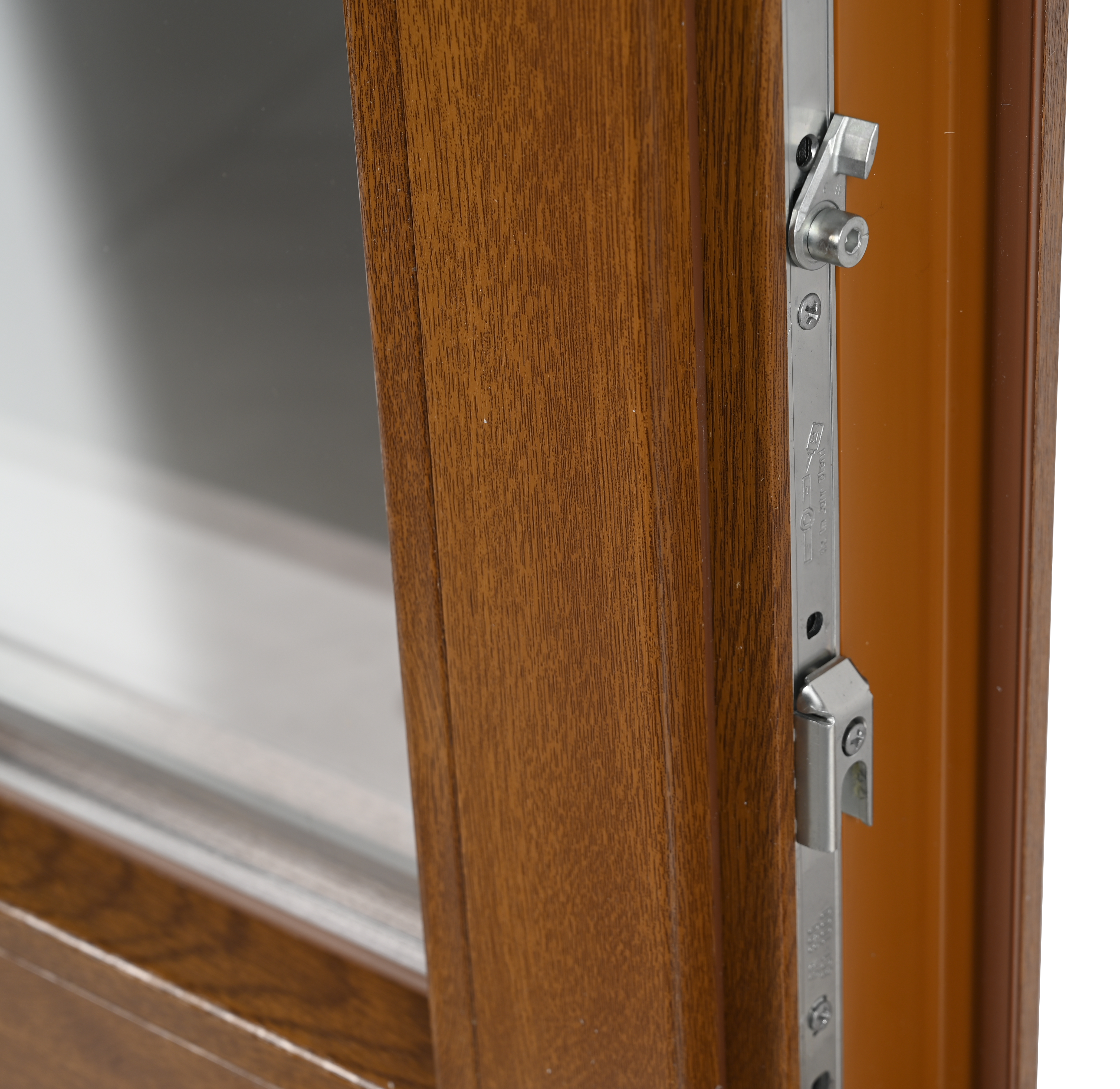 Ventana PVC 140x129cm oscilobatiente roble Isoxa doble acristalamiento transparente 4/16/4 bajo emisivo con persiana - 13