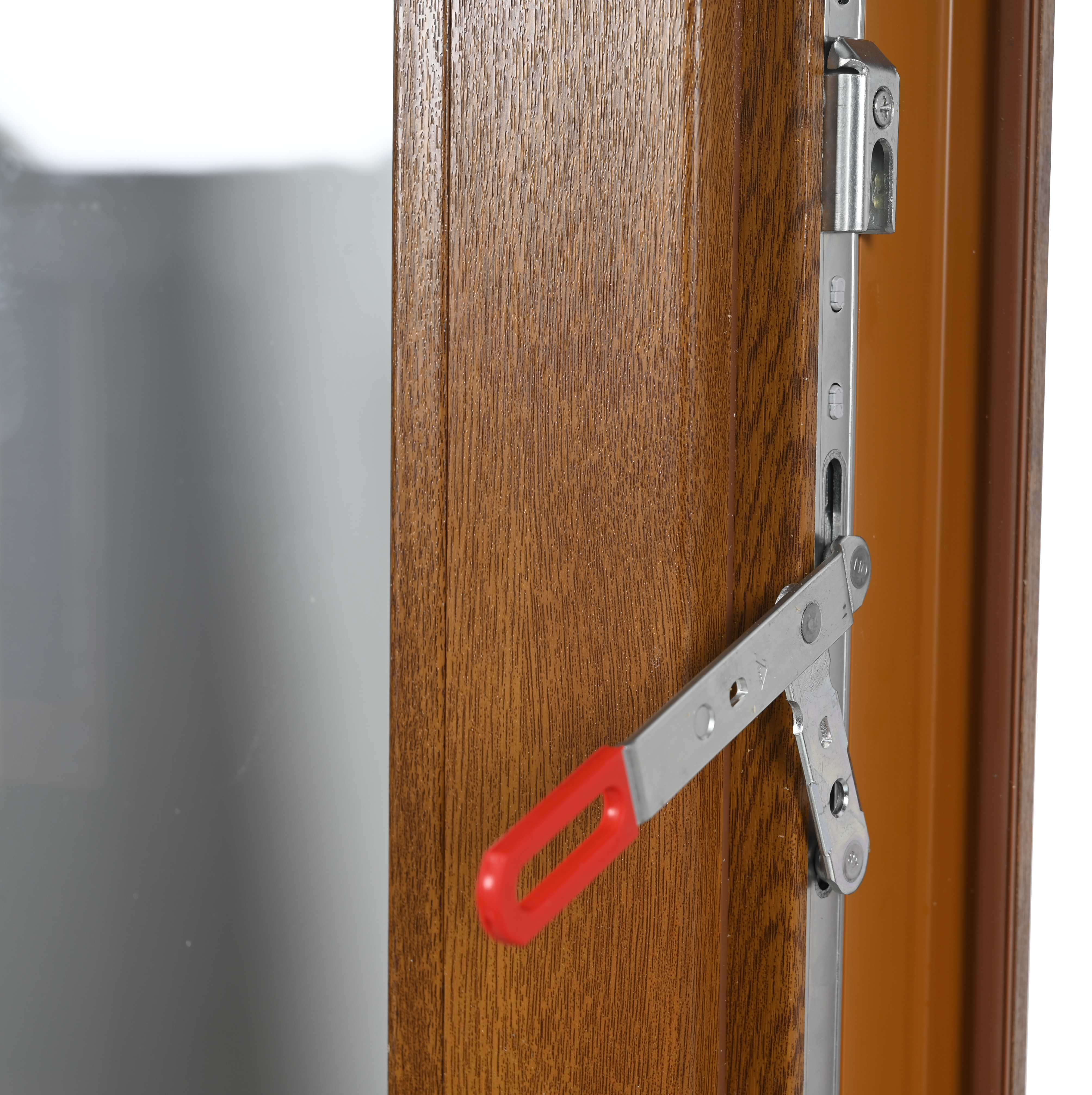 Ventana PVC 140x129cm oscilobatiente roble Isoxa doble acristalamiento transparente 4/16/4 bajo emisivo con persiana - 11