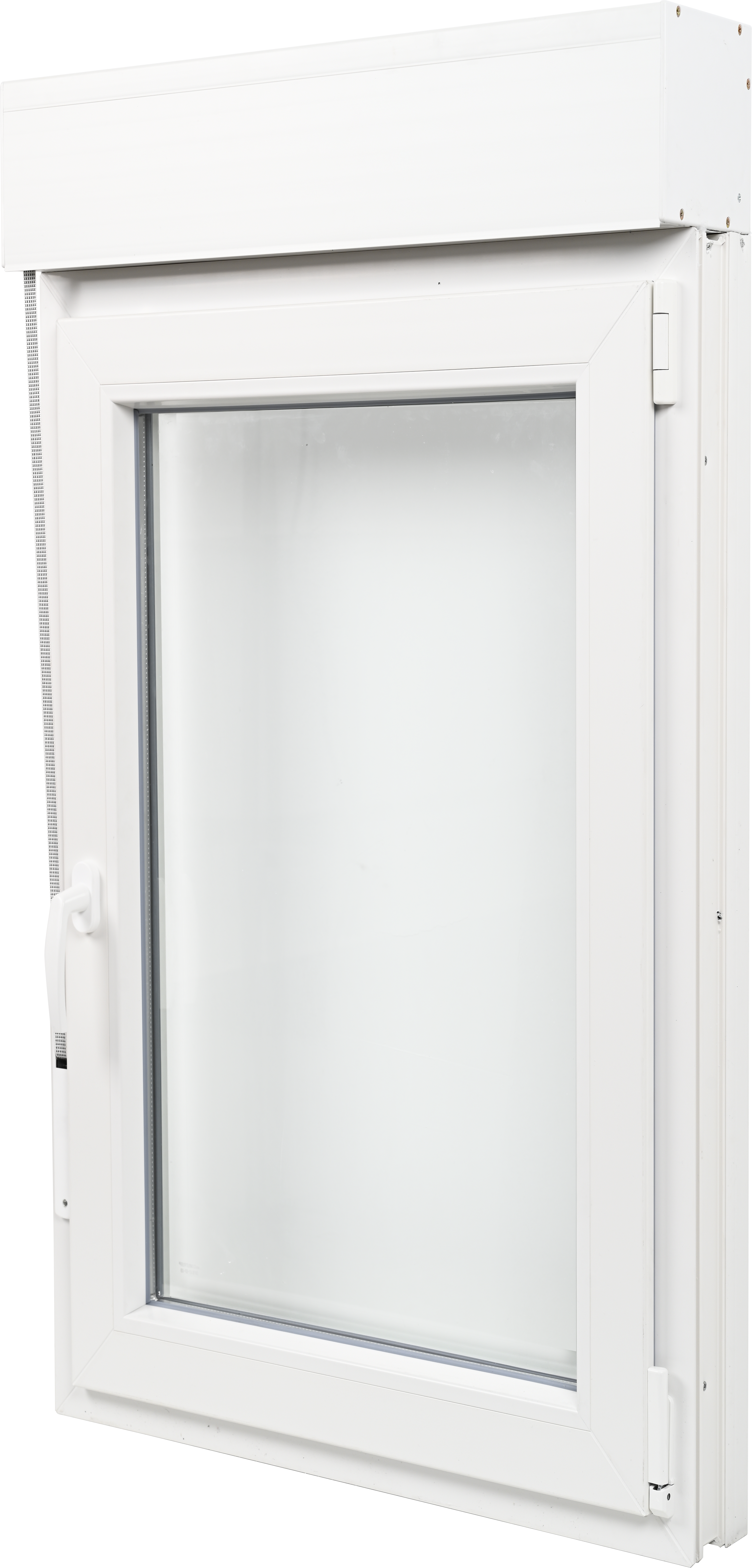 Ventana PVC blanca oscilobatiente con persiana de 75X135 cm - 3