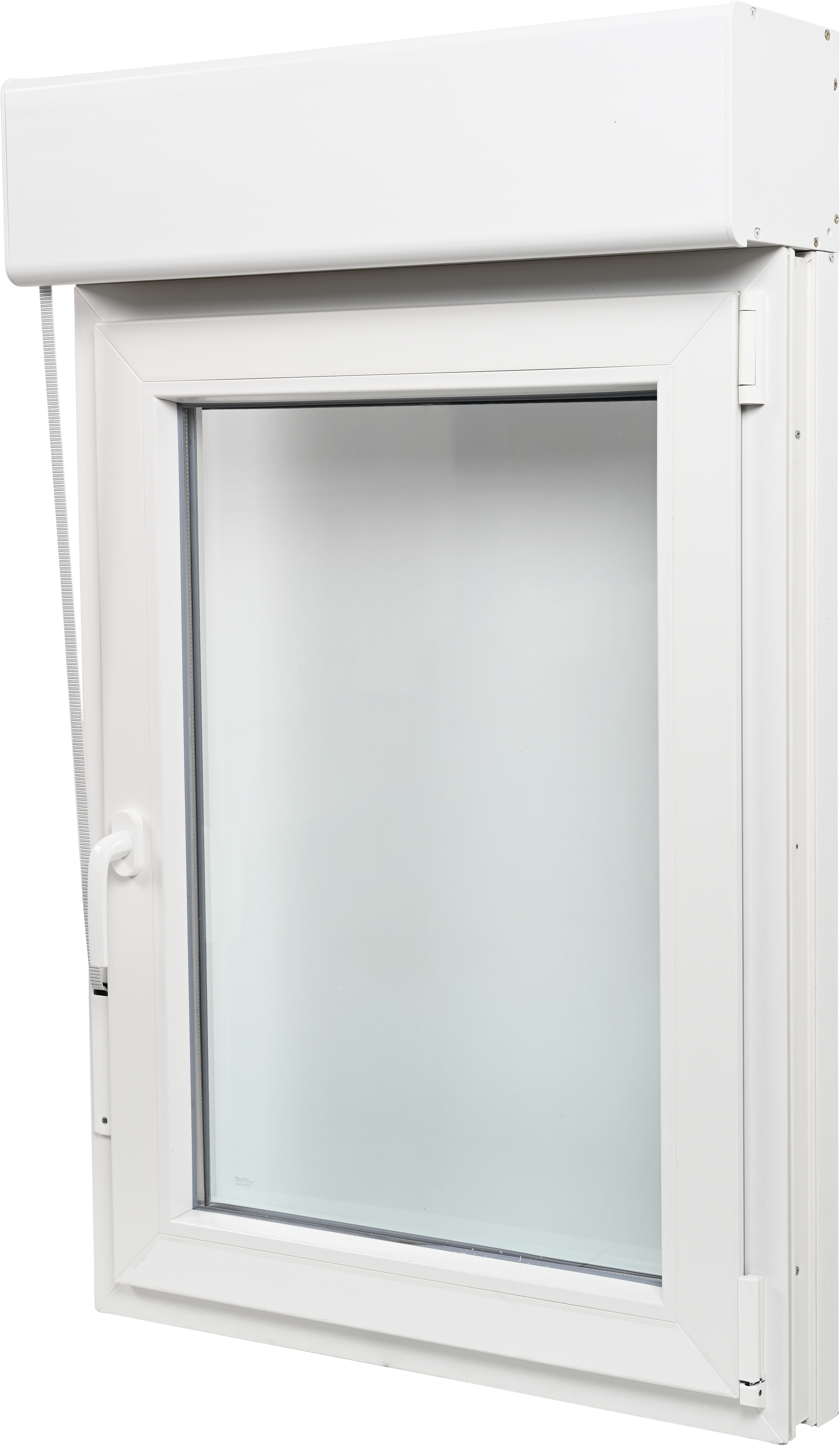 Ventana PVC ISOXA blanca oscilobatiente derecha con persiana 75X119 cm - 5
