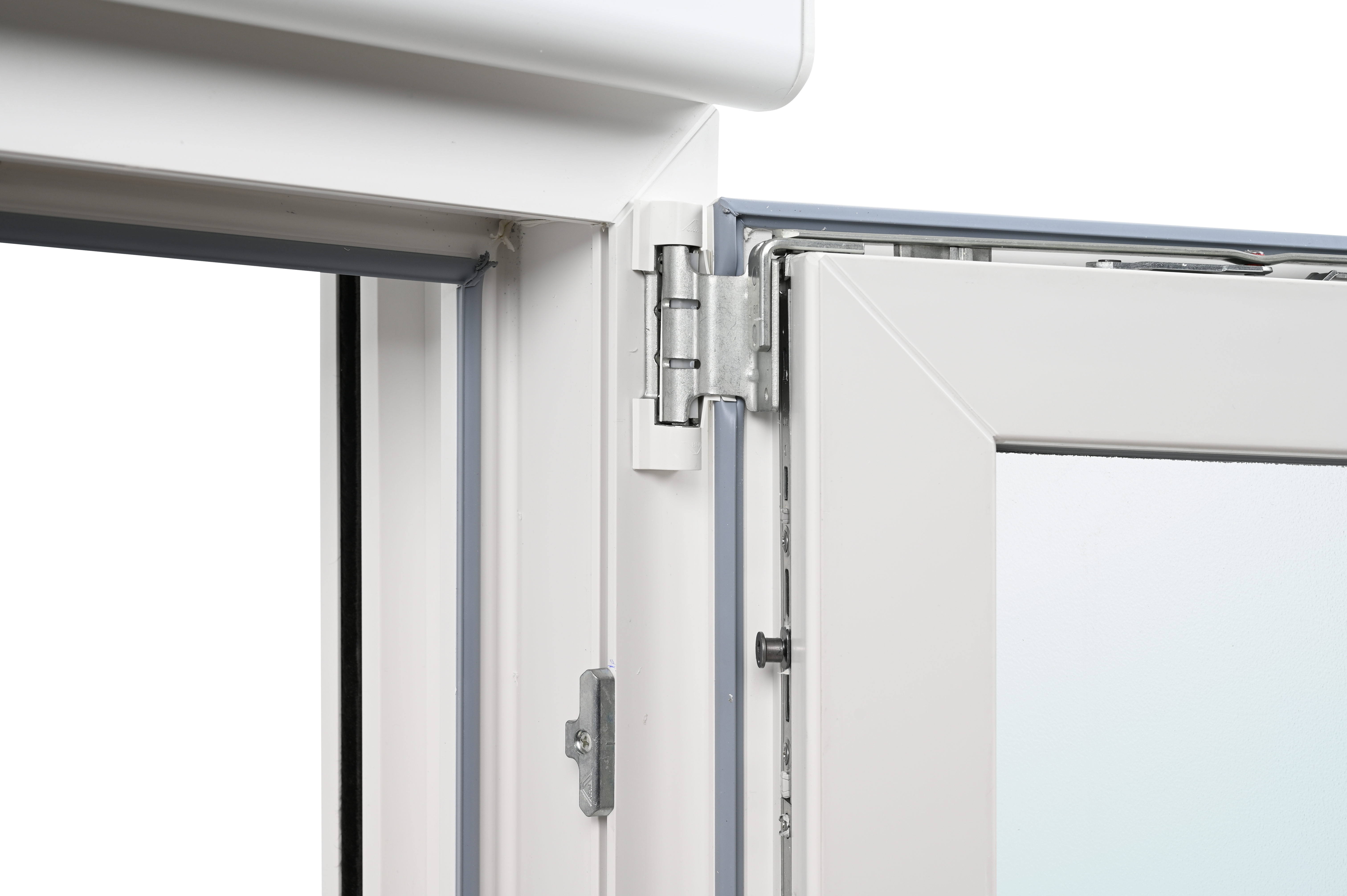 Ventana PVC ISOXA blanca oscilobatiente derecha con persiana 75X119 cm - 17