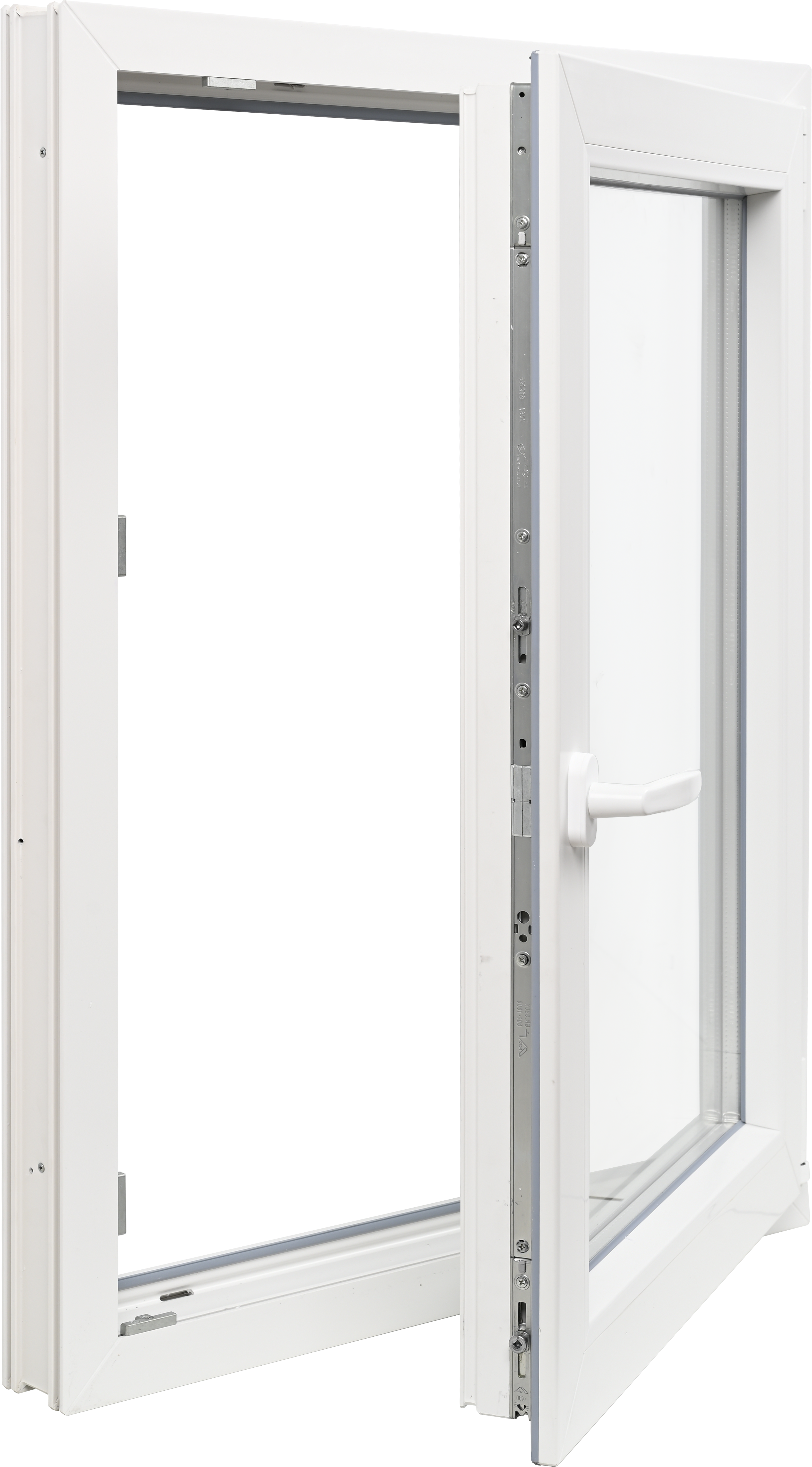 Ventana PVC blanca oscilobatiente 75X100 cm - 3