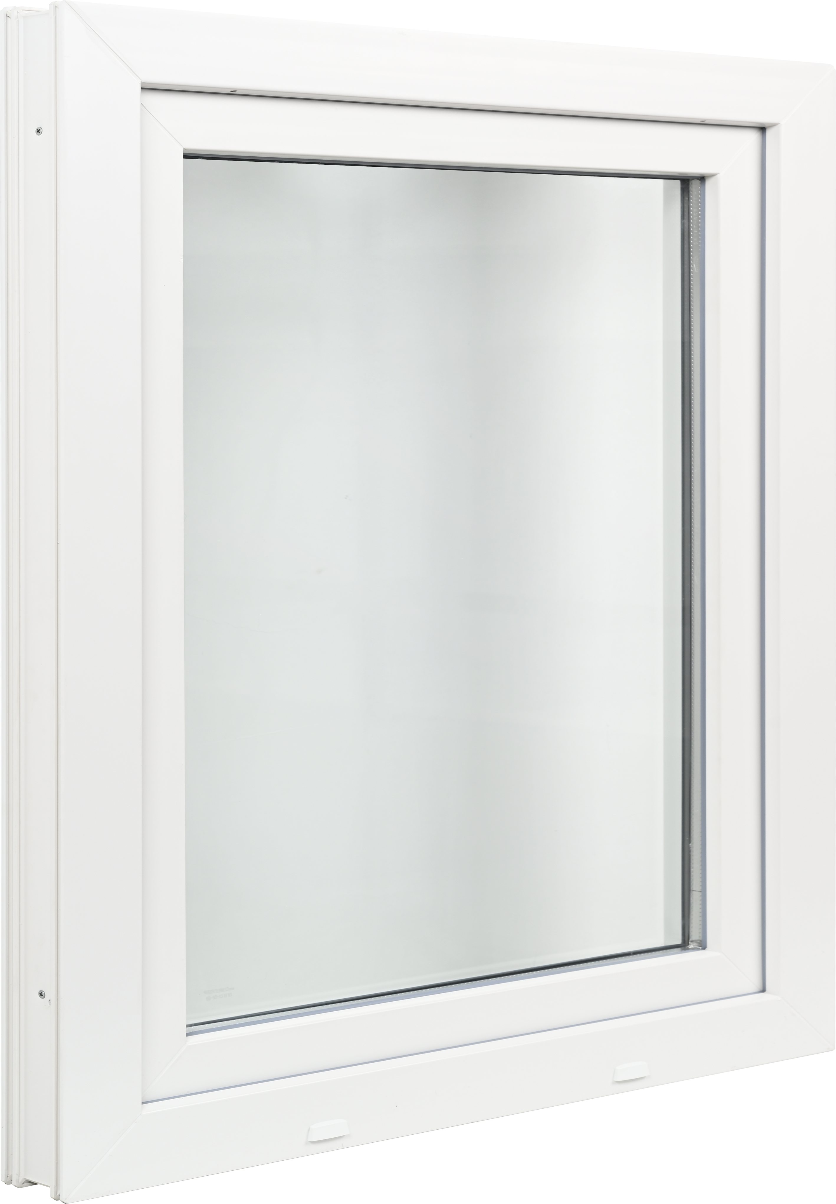 Ventana sin persiana de PVC blanca oscilobatiente 80X80 cm - 2