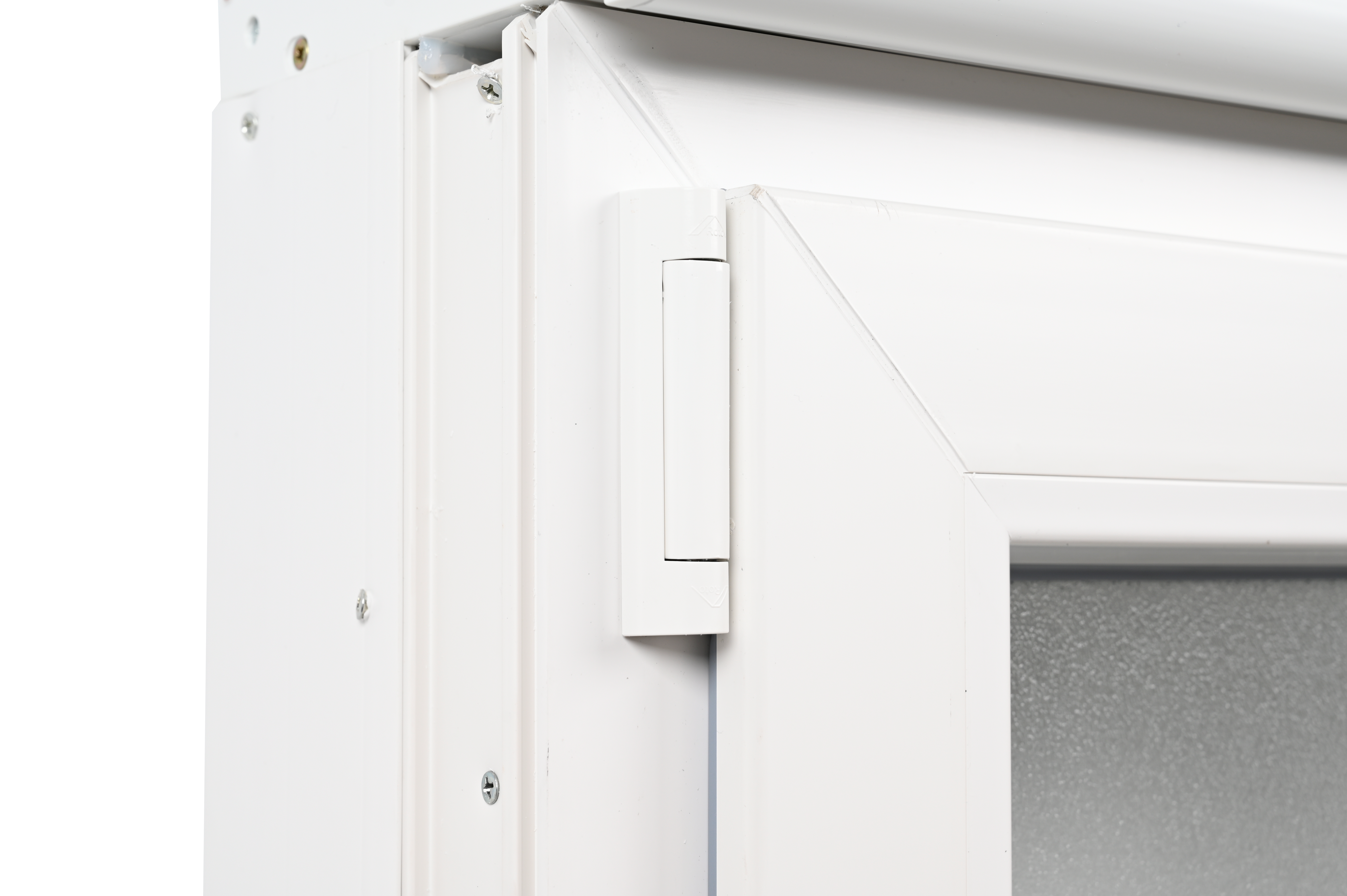 Ventana PVC ISOXA blanca oscilobatiente izquierda con persiana guía mosquitera 60X119 cm - 16
