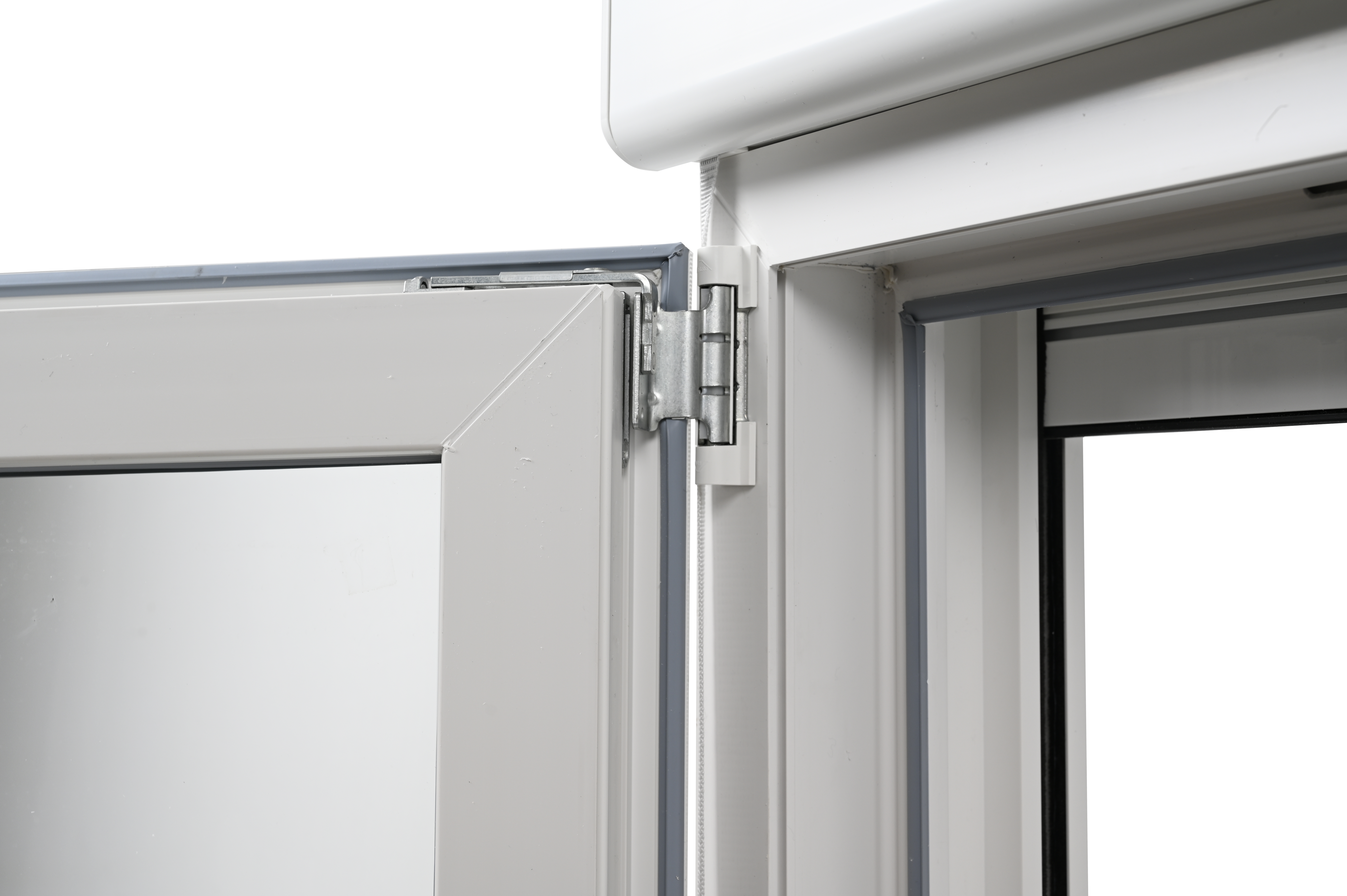 Ventana PVC ISOXA blanca oscilobatiente con persiana y guía de 100X119 cm - 19