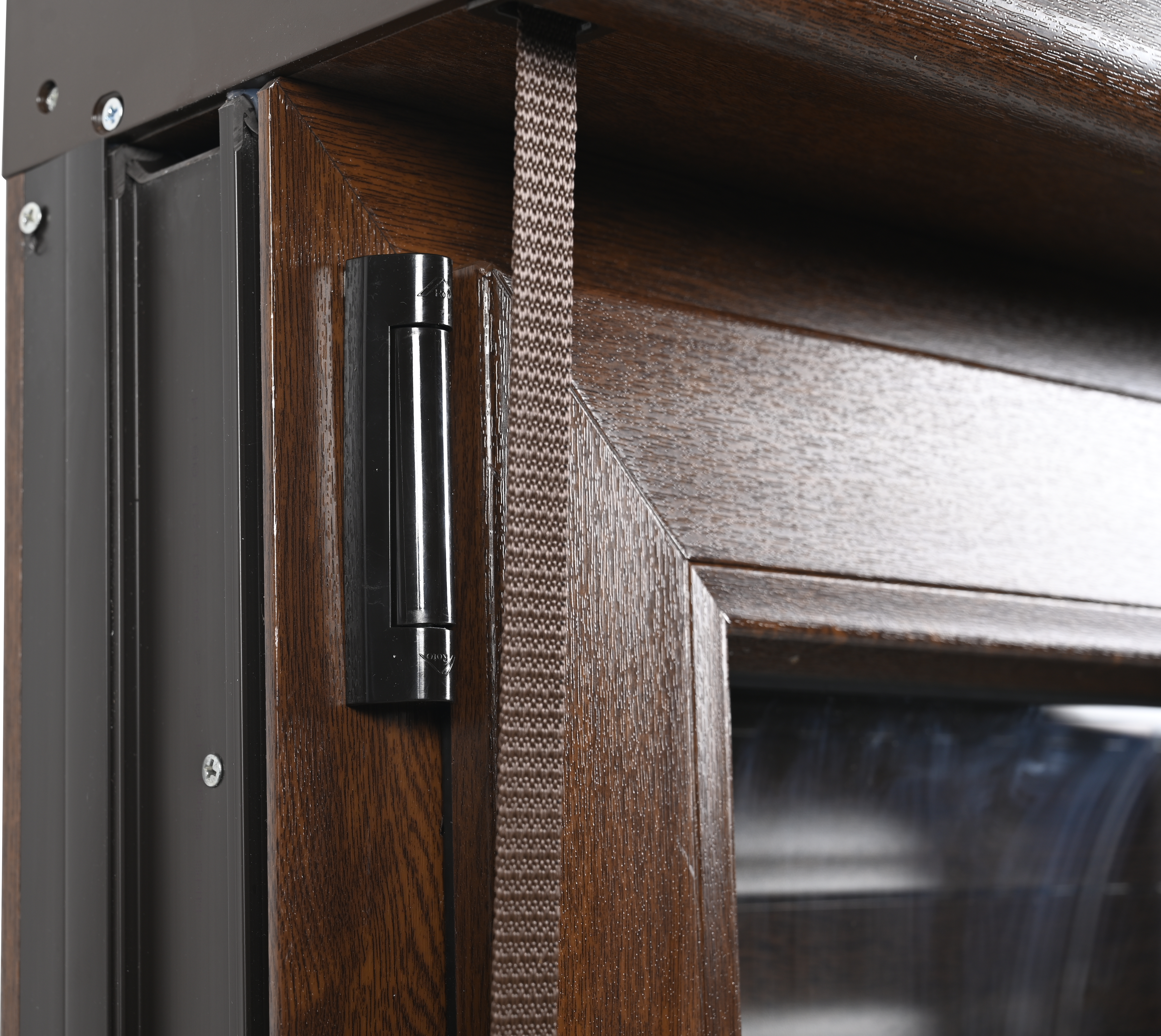 Ventana PVC ISOXA nogal oscilobatiente con persiana de 100X119 cm - 18