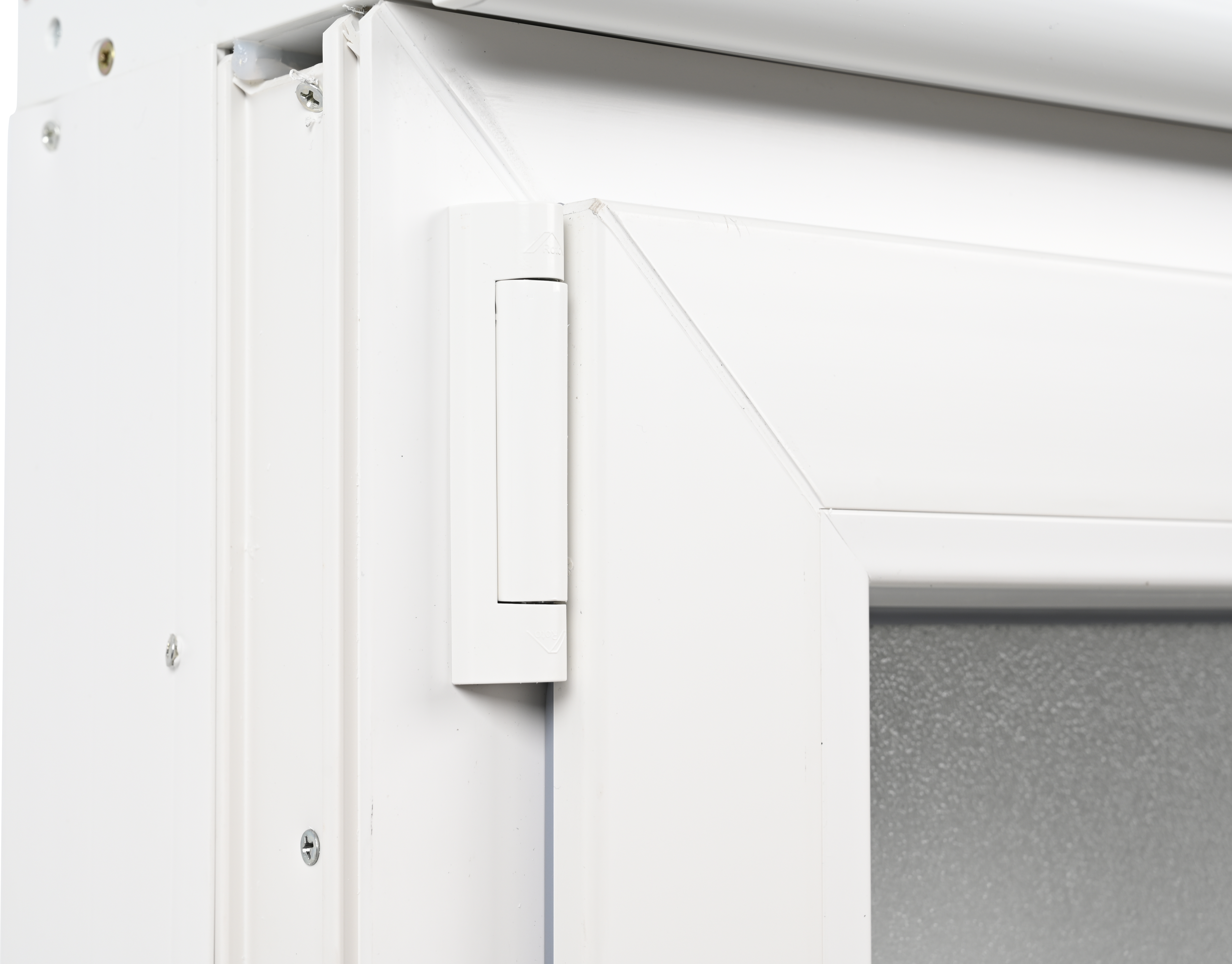 Balconera sin persiana de PVC blanca abatible de 90X200 cm - 6