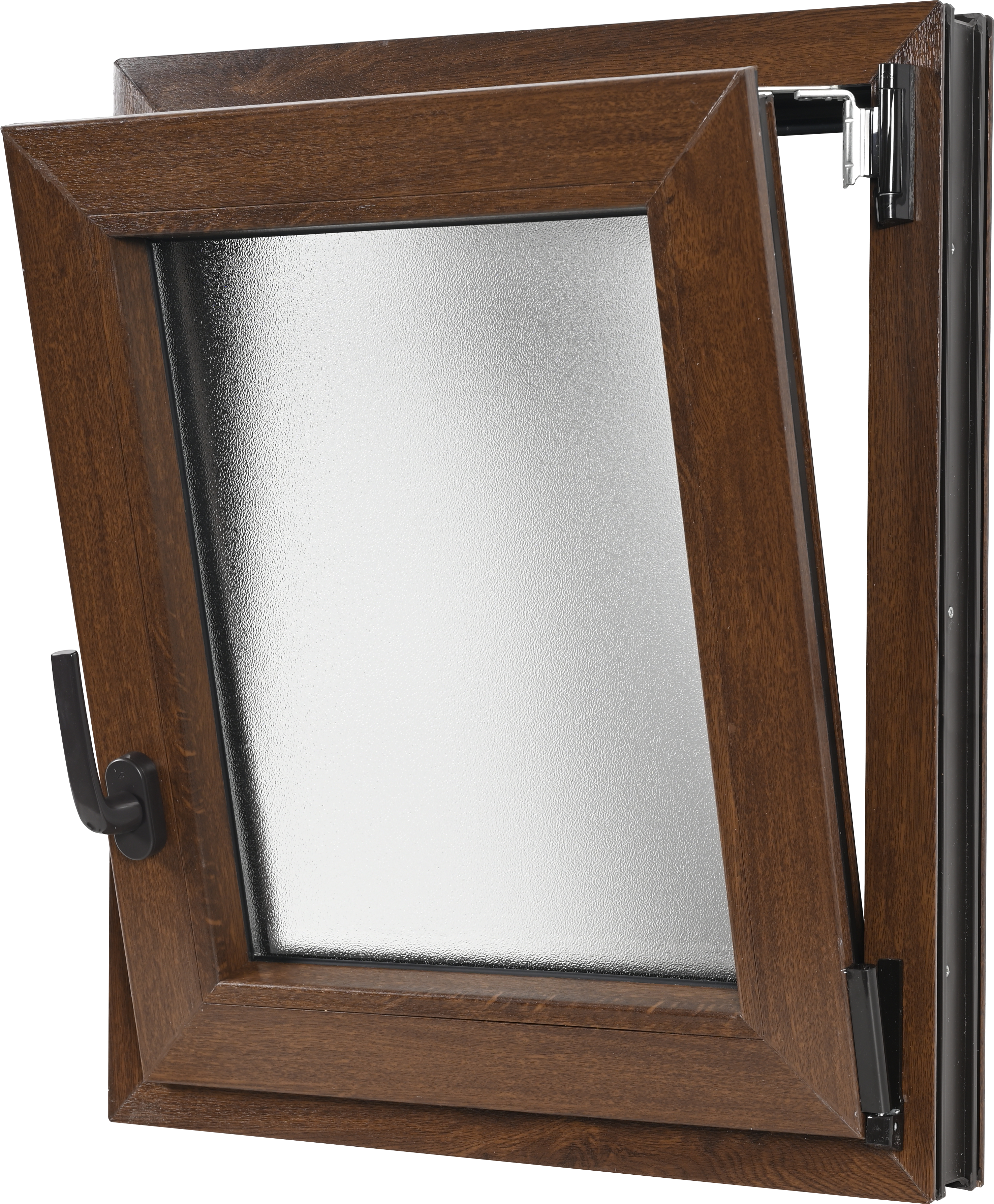 Ventana pvc artens nogal oscilobatiente 60x70 cm