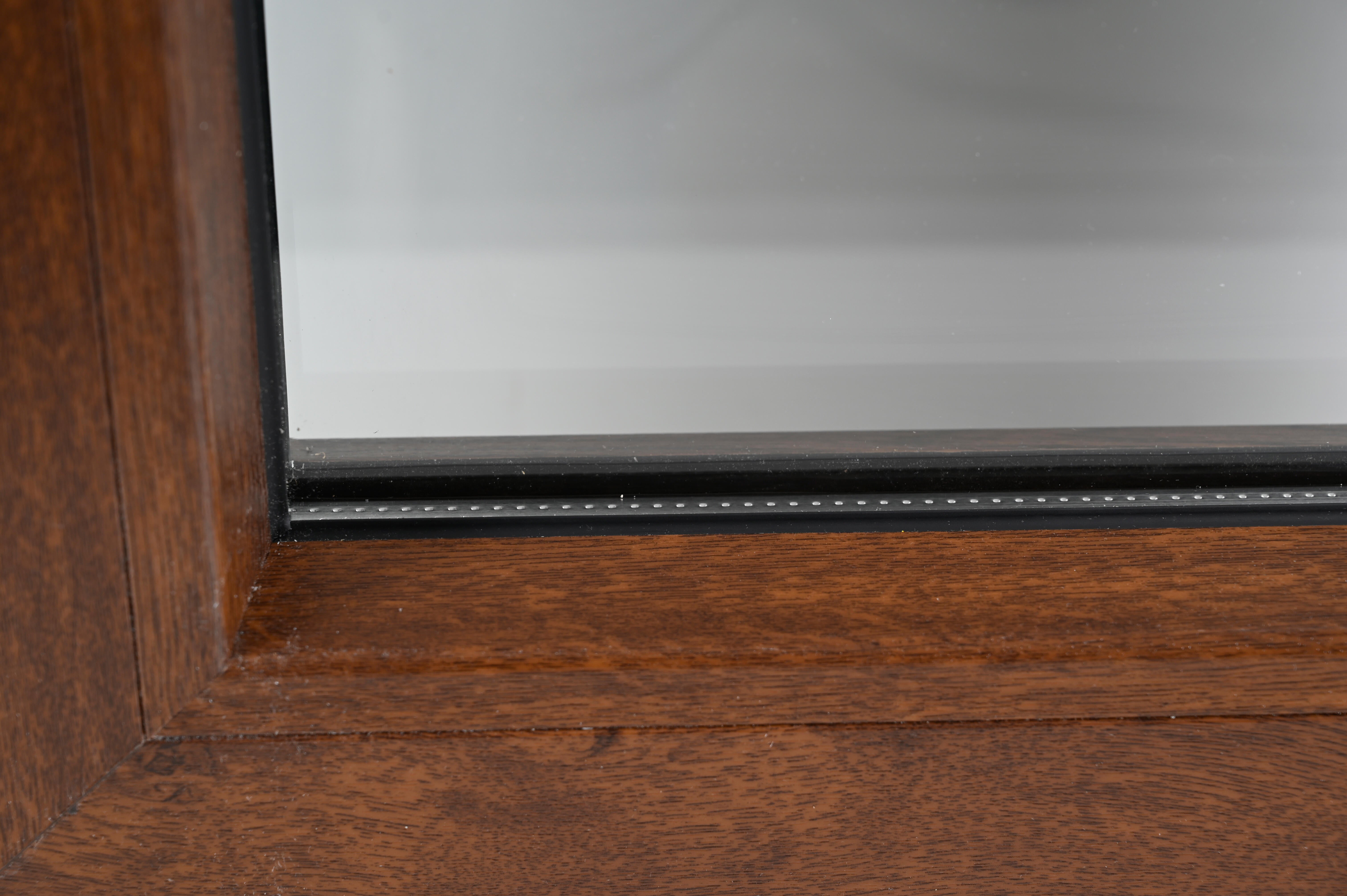 Ventana PVC nogal oscilobatiente con persiana de 120X135 cm - 12
