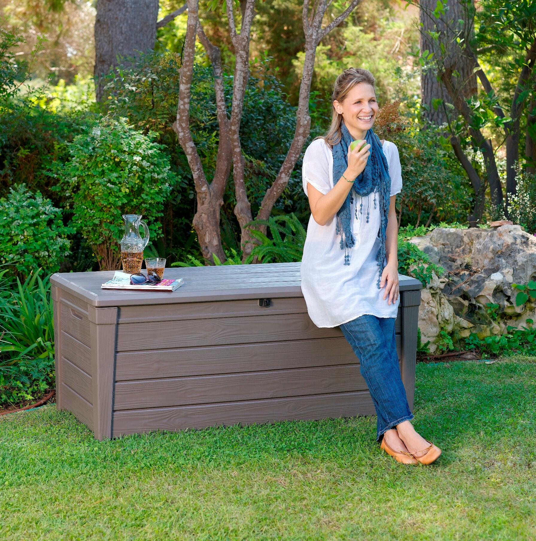 Baule KETER in resina marrone L 145.0 x H 134.0 x P 70.0 cm - 3