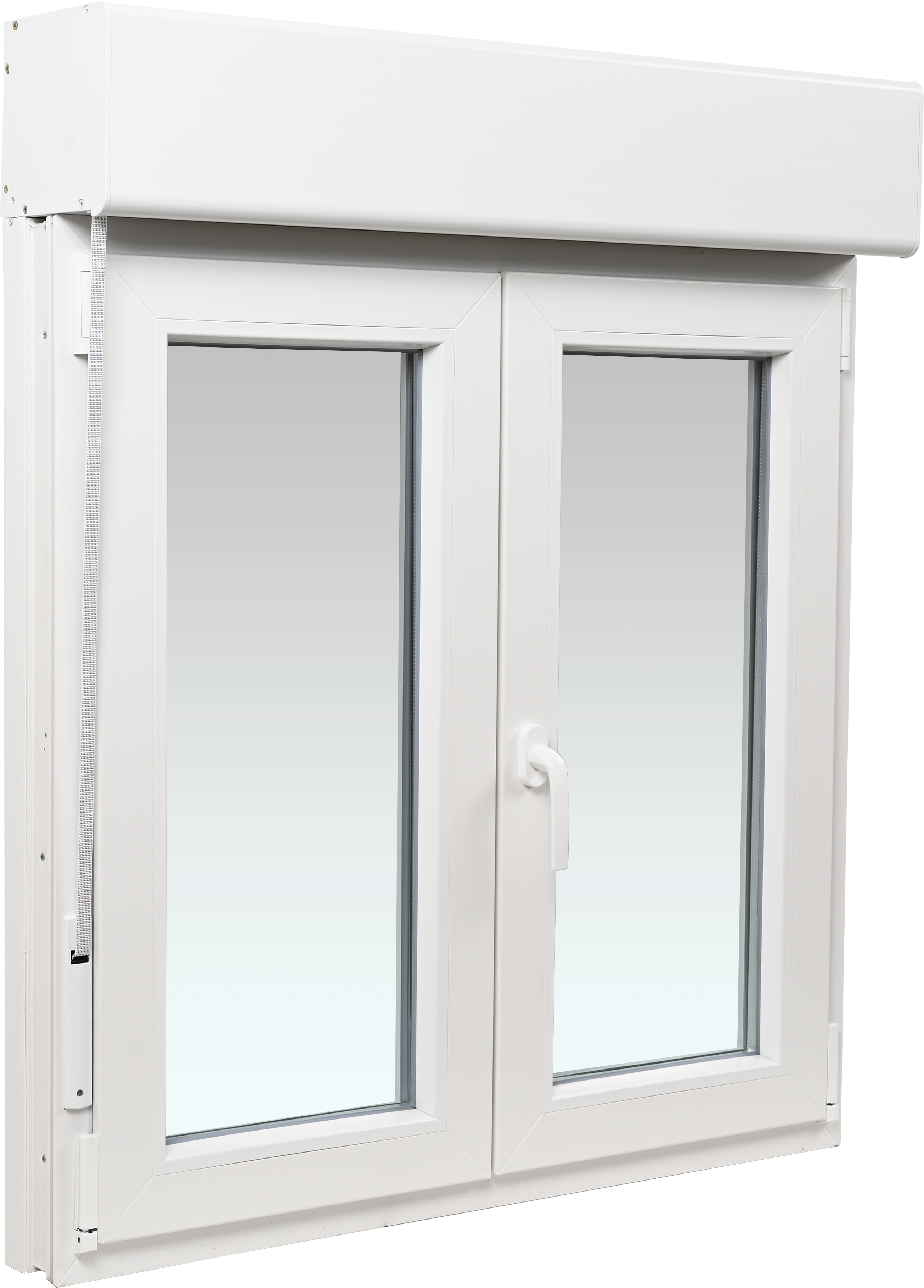 Ventana PVC ISOXA blanca oscilobatiente con persiana de 100X119 cm - 5