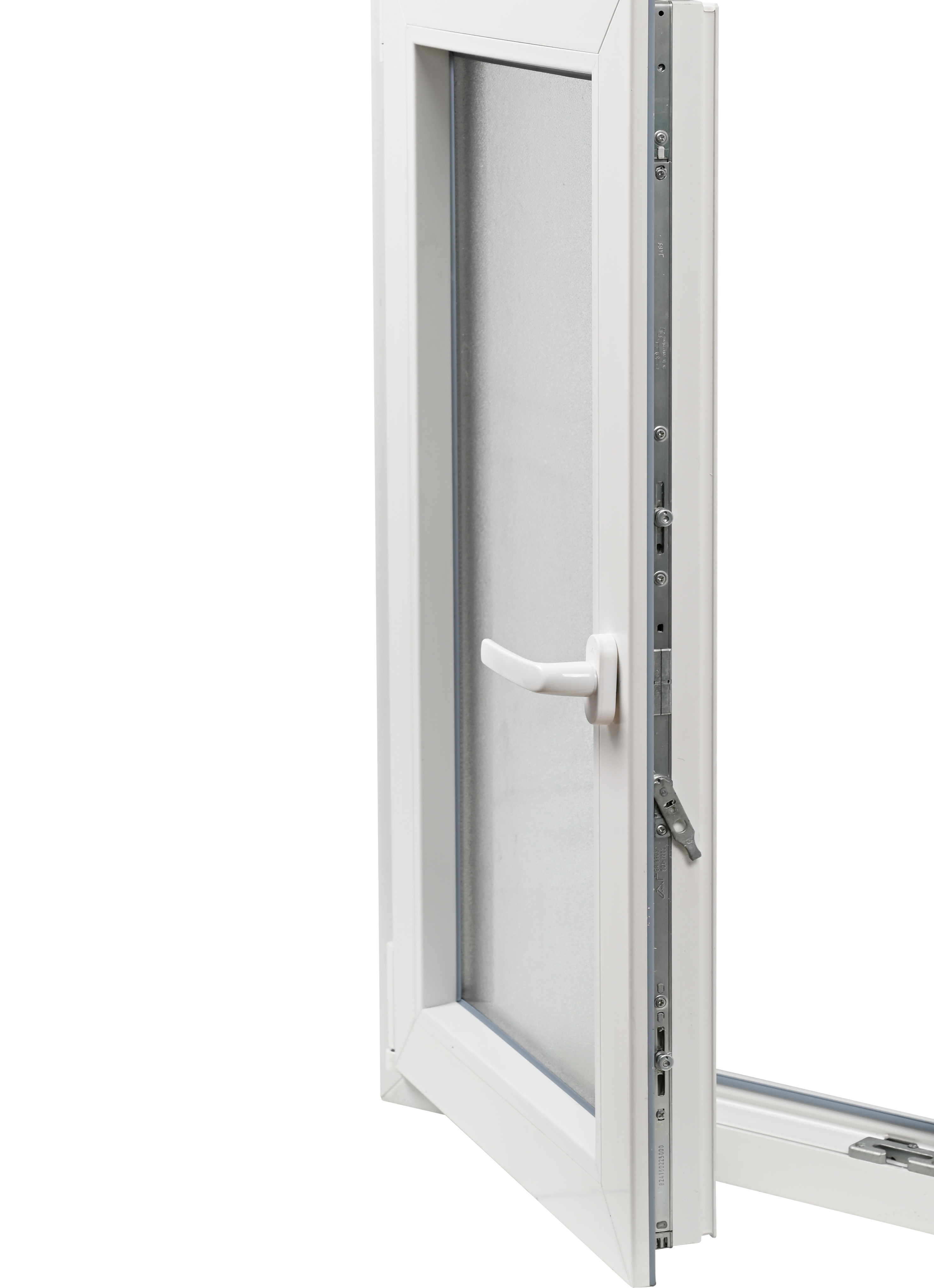 Ventana PVC ISOXA blanca oscilobatiente izquierda con persiana guía mosquitera 60X119 cm - 13