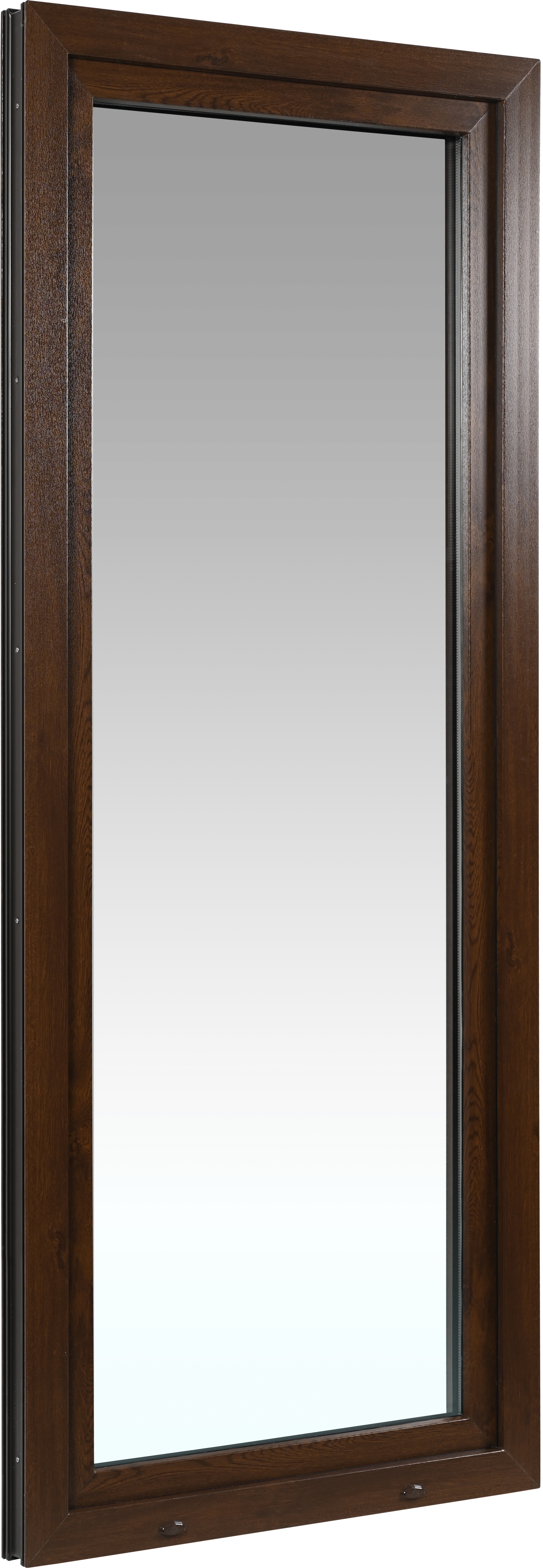 Balconera PVC nogal abatible 90X200 cm - 3