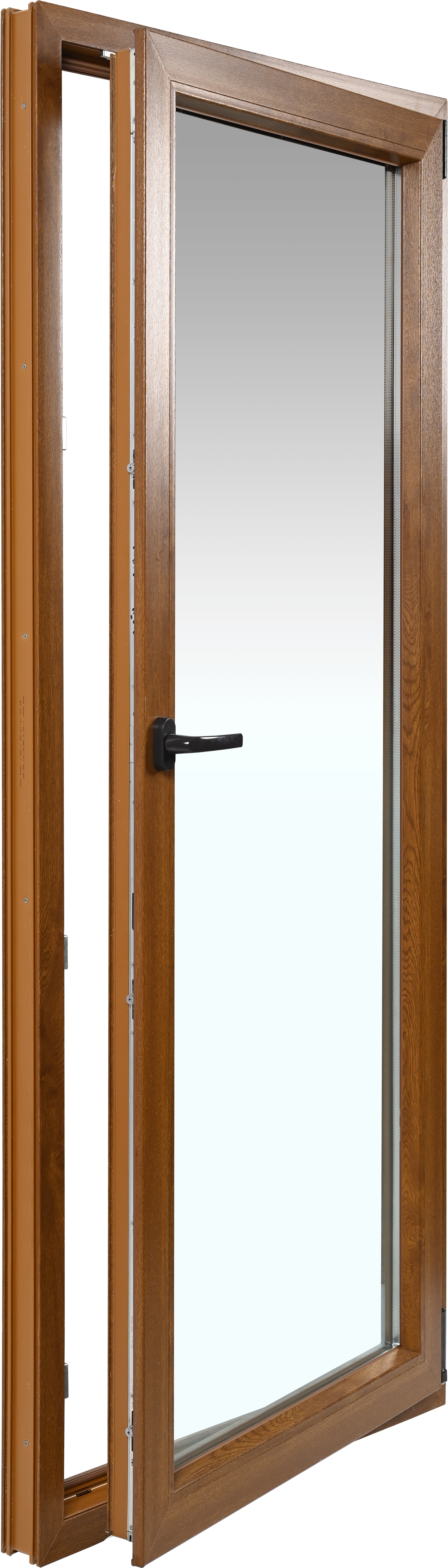 Balconera PVC roble abatible 90X200 cm - 3