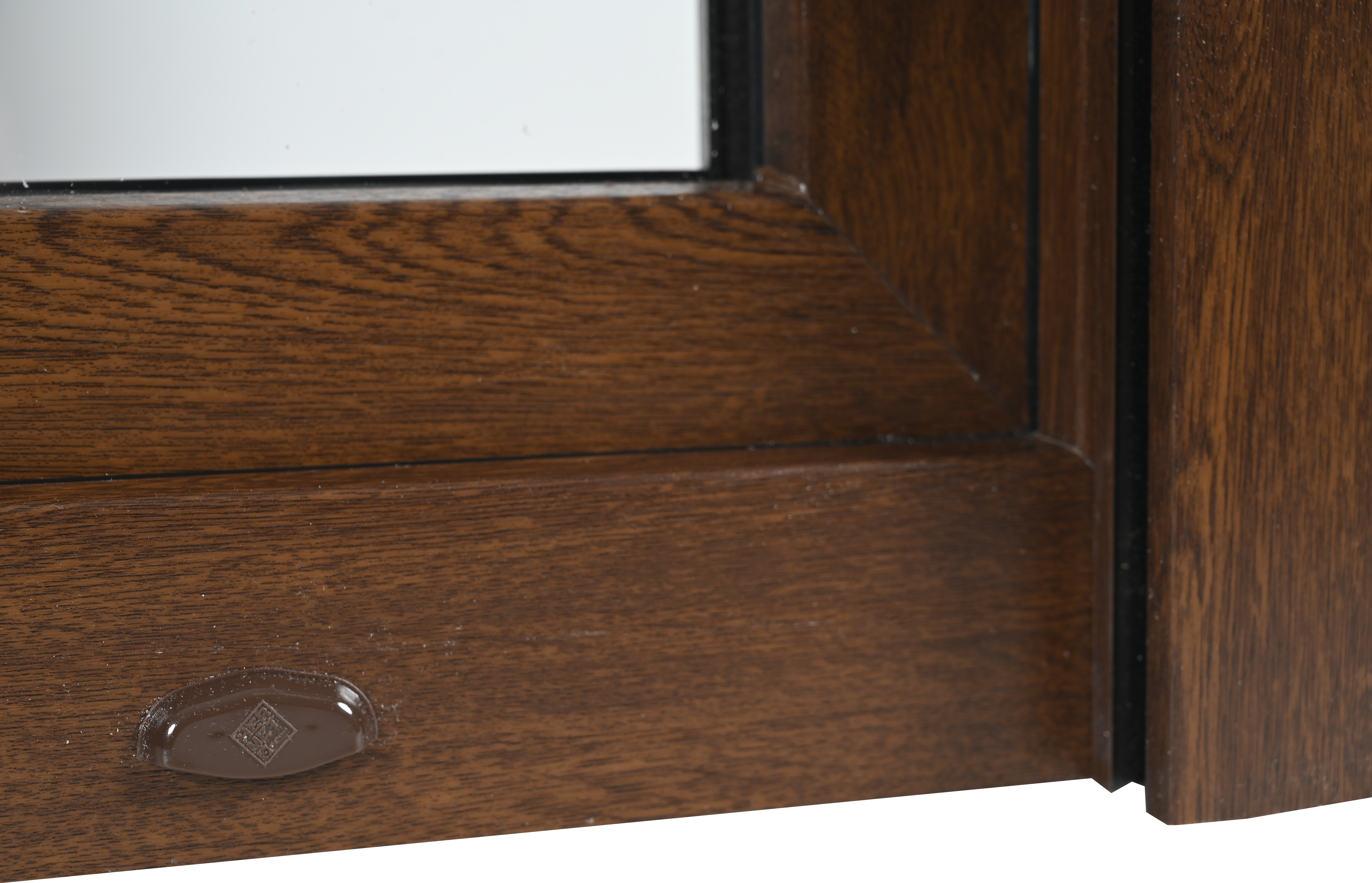 Ventana PVC ISOXA nogal oscilobatiente con persiana de 100X119 cm - 12