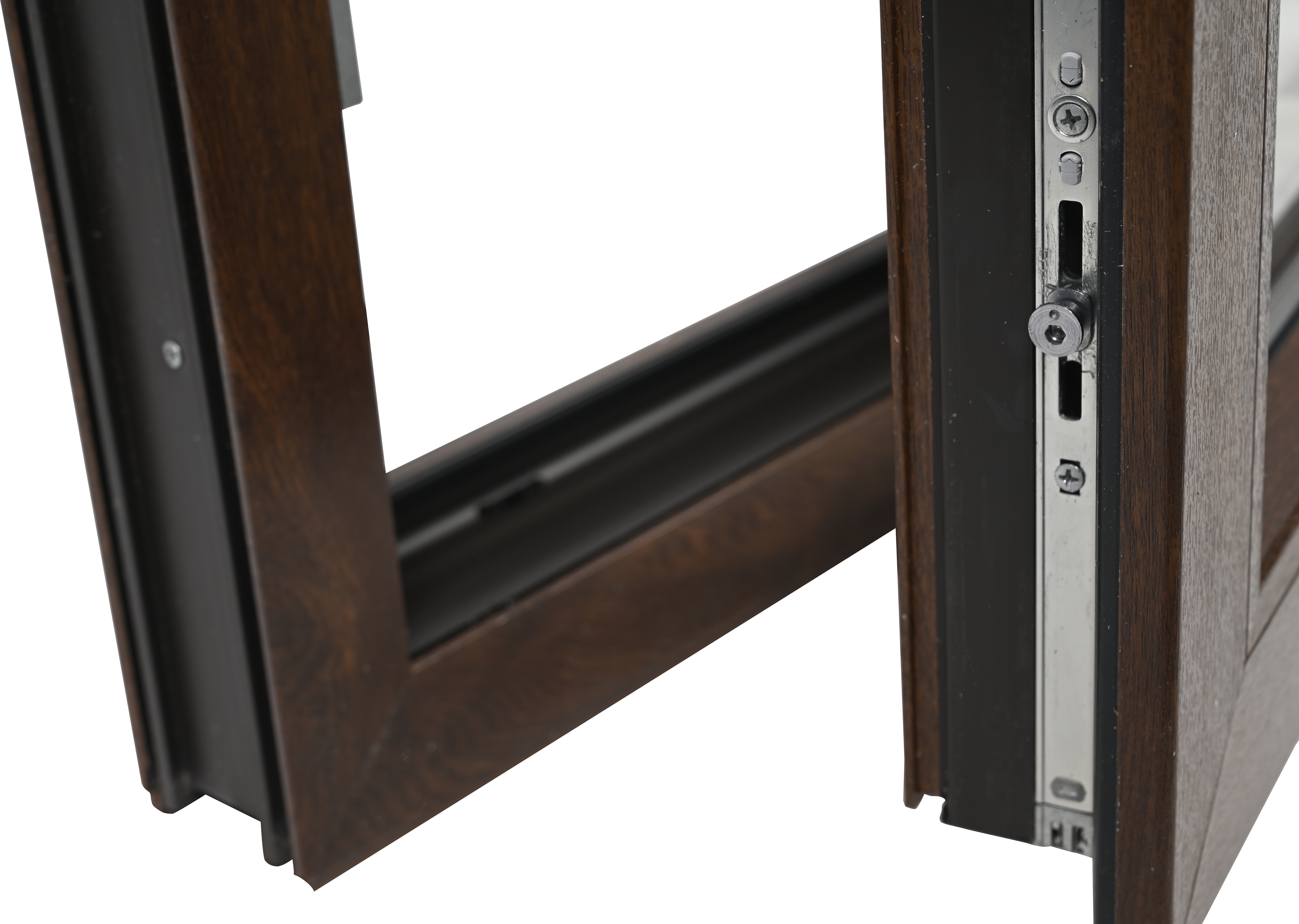 Balconera PVC nogal abatible 90X200 cm - 11