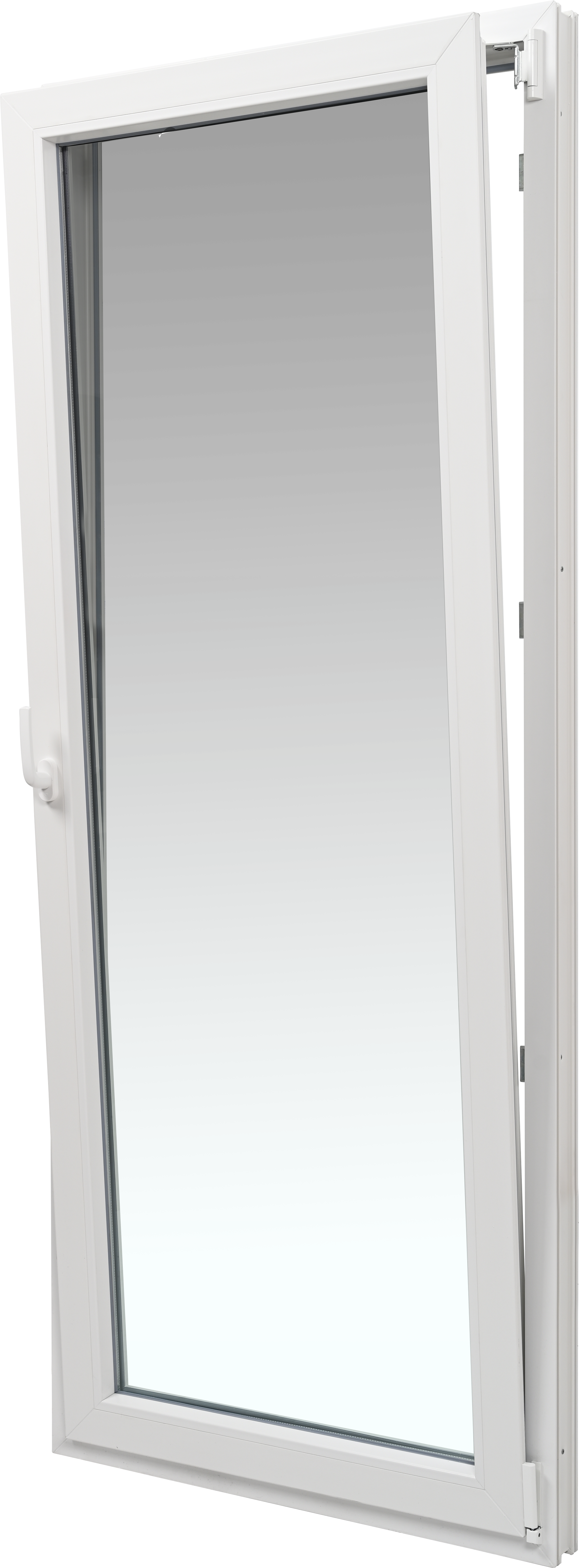 Balconera PVC ISOXA blanca oscilobatiente derecha 85X210 cm - 5