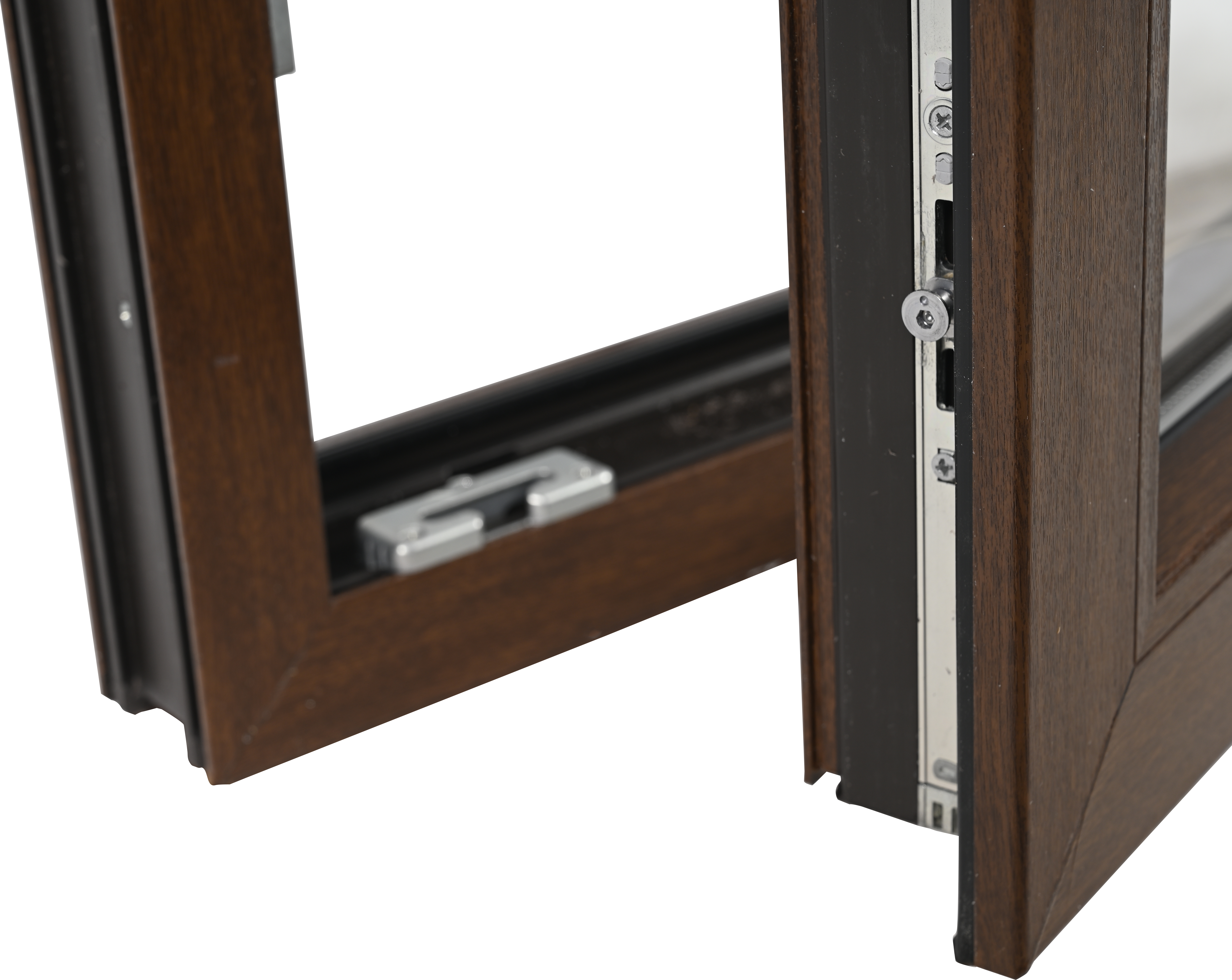 Balconera PVC ISOXA nogal oscilobatiente 85X210 cm - 15