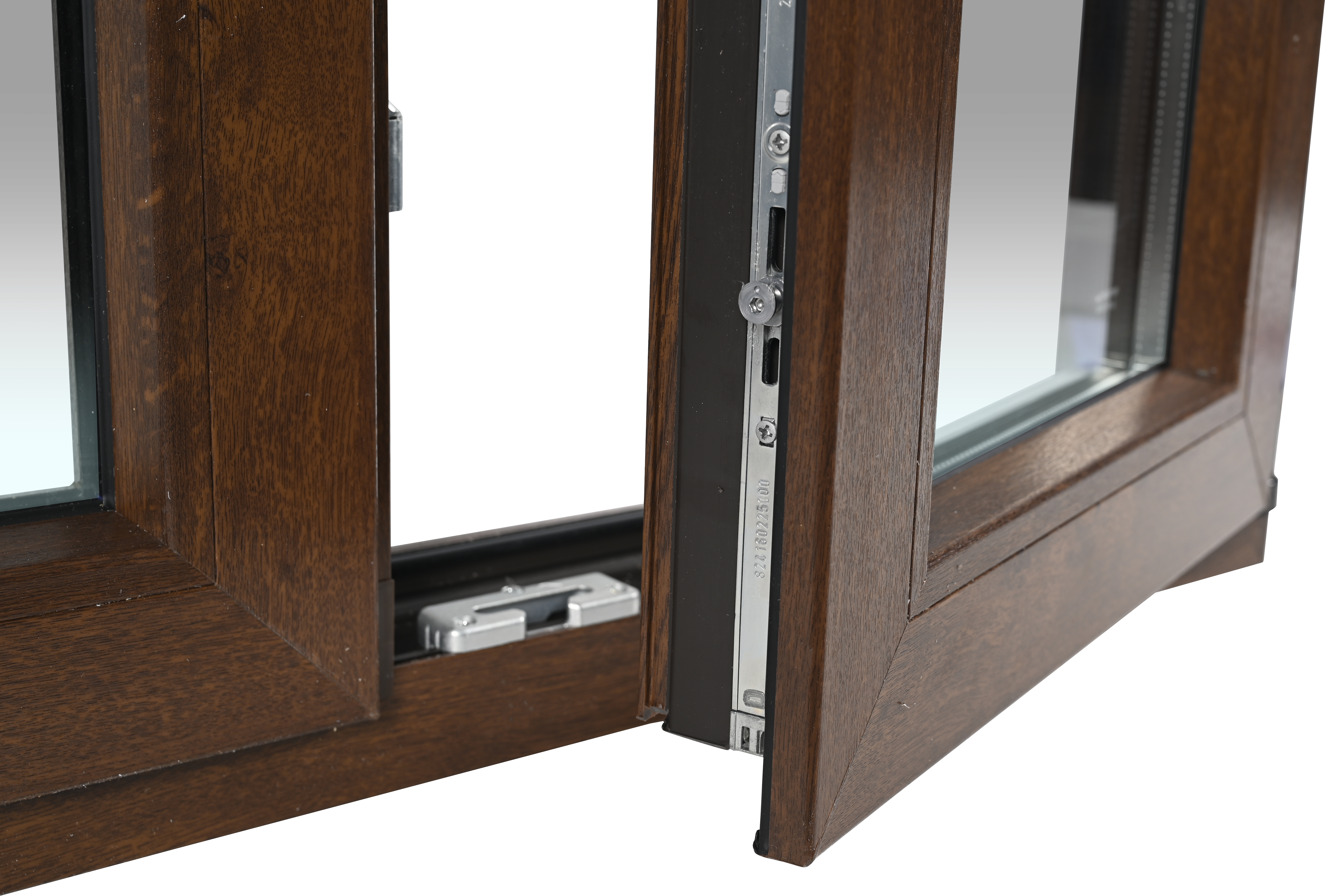 Ventana PVC ISOXA nogal oscilobatiente con persiana de 100X119 cm - 9