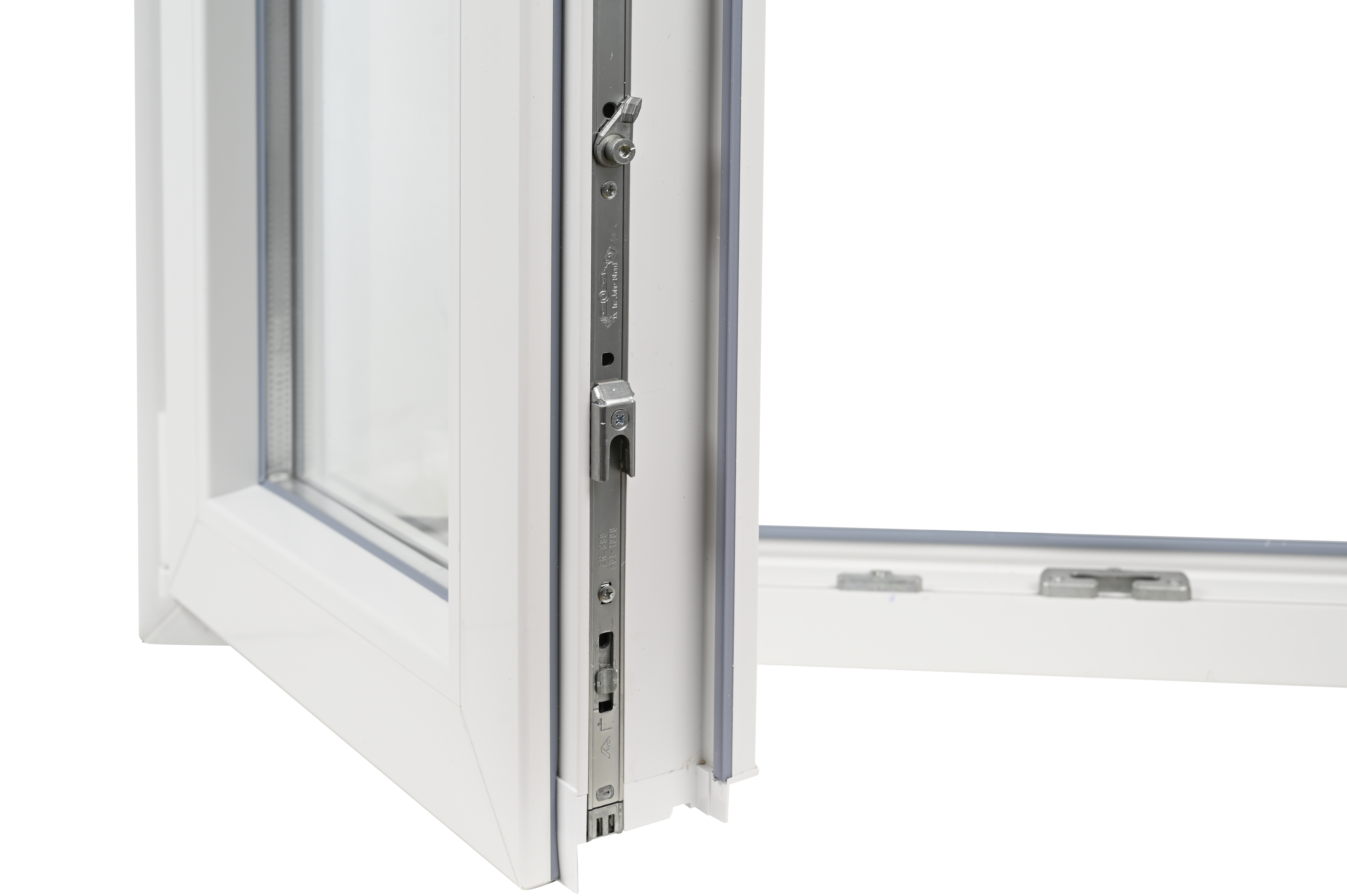 Ventana PVC ISOXA blanca oscilobatiente con persiana y guía de 100X119 cm - 7
