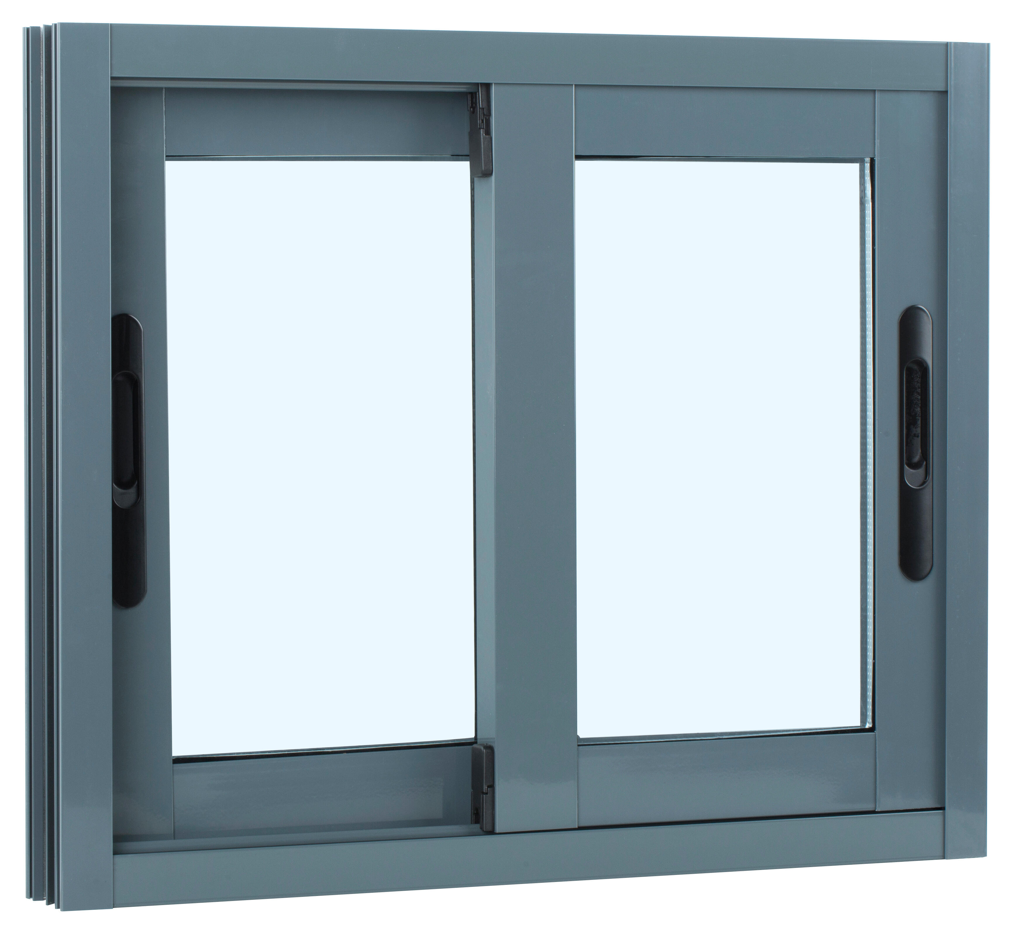 Ventana aluminio ISOXA gris corredera de 60x50cm - 4