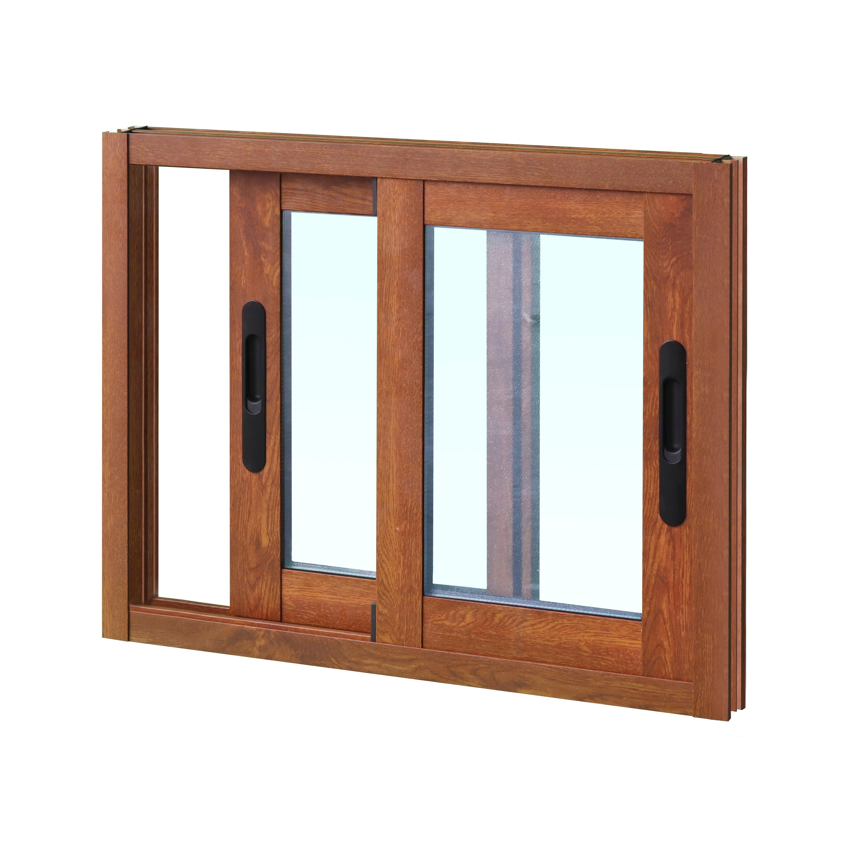 Ventana aluminio ISOXA roble corredera de 60x50cm - 7