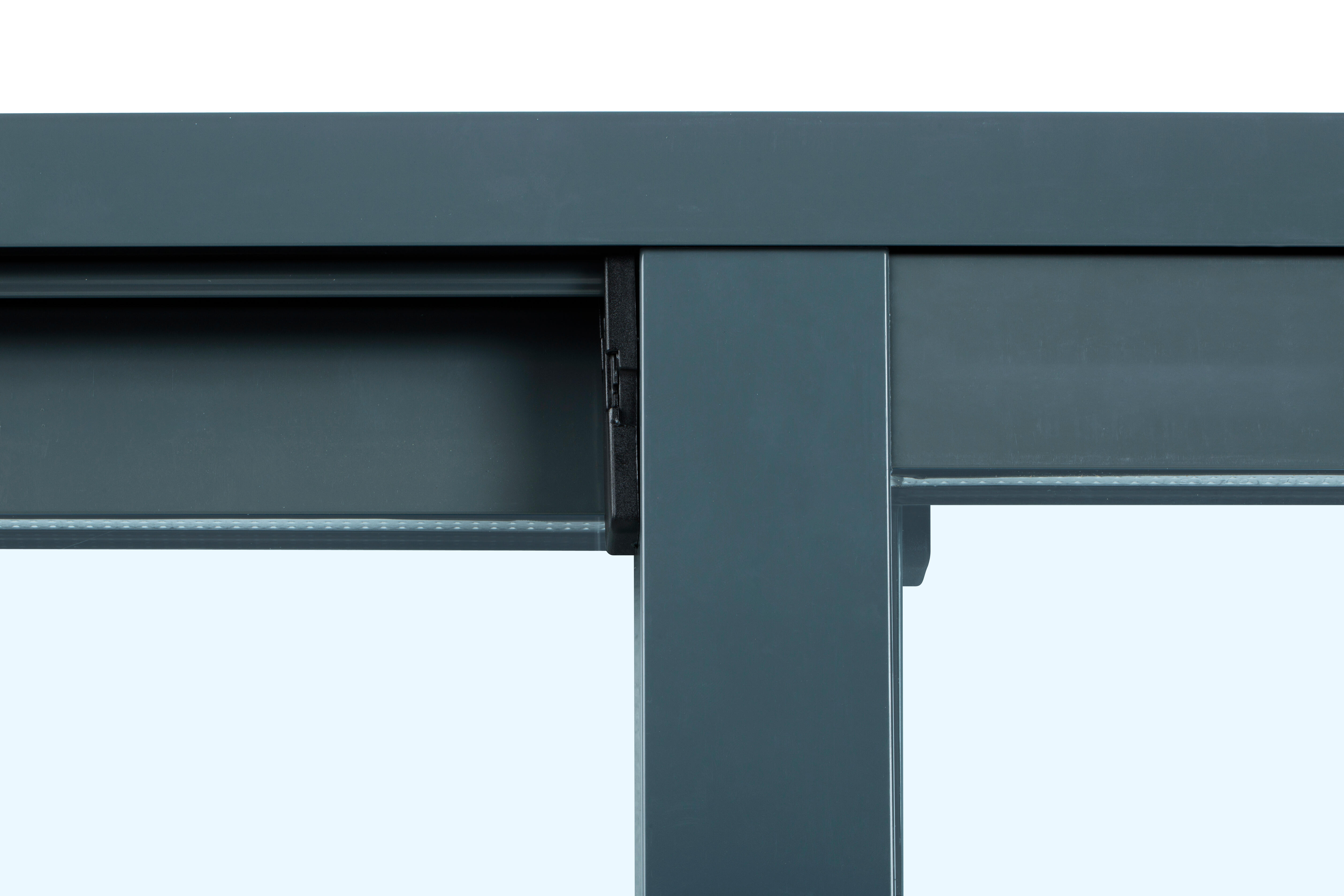 Balconera aluminio ISOXA gris corredera de 130x210cm - 10