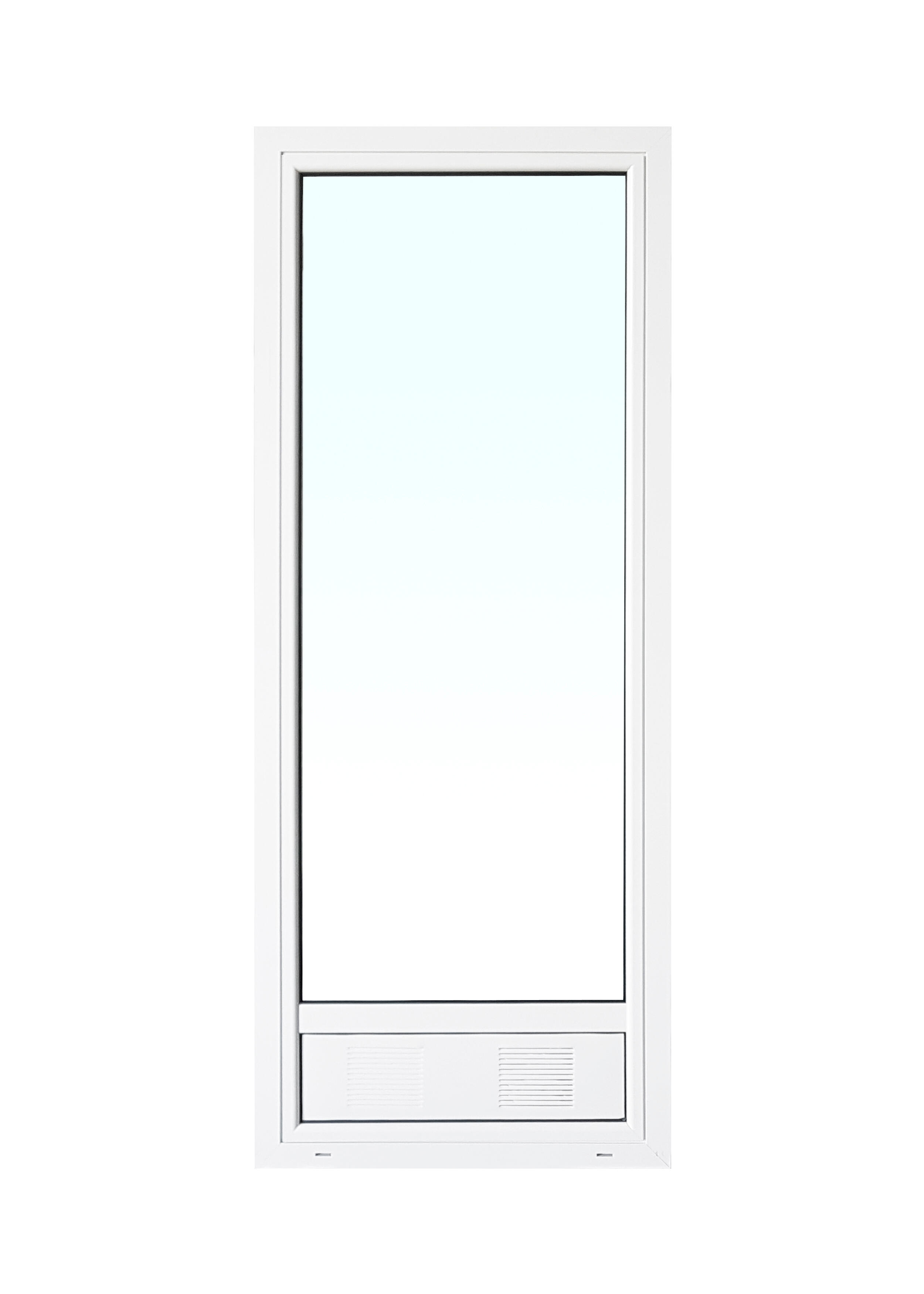 Balconera aluminio ISOXA practicable con rejilla 80x210cm - 3