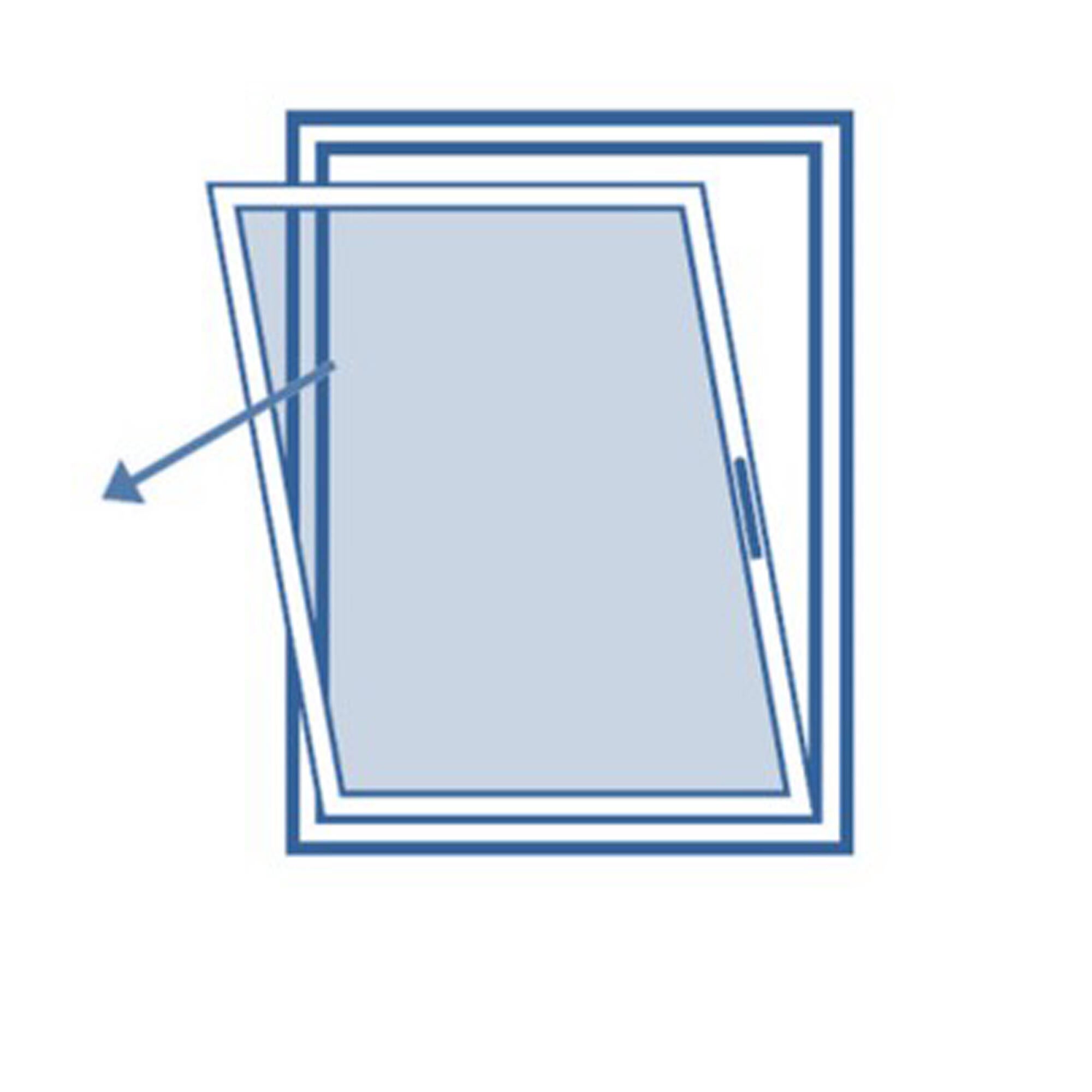 Ventana aluminio ISOXA blanca golpete de 50x60 cm - 8