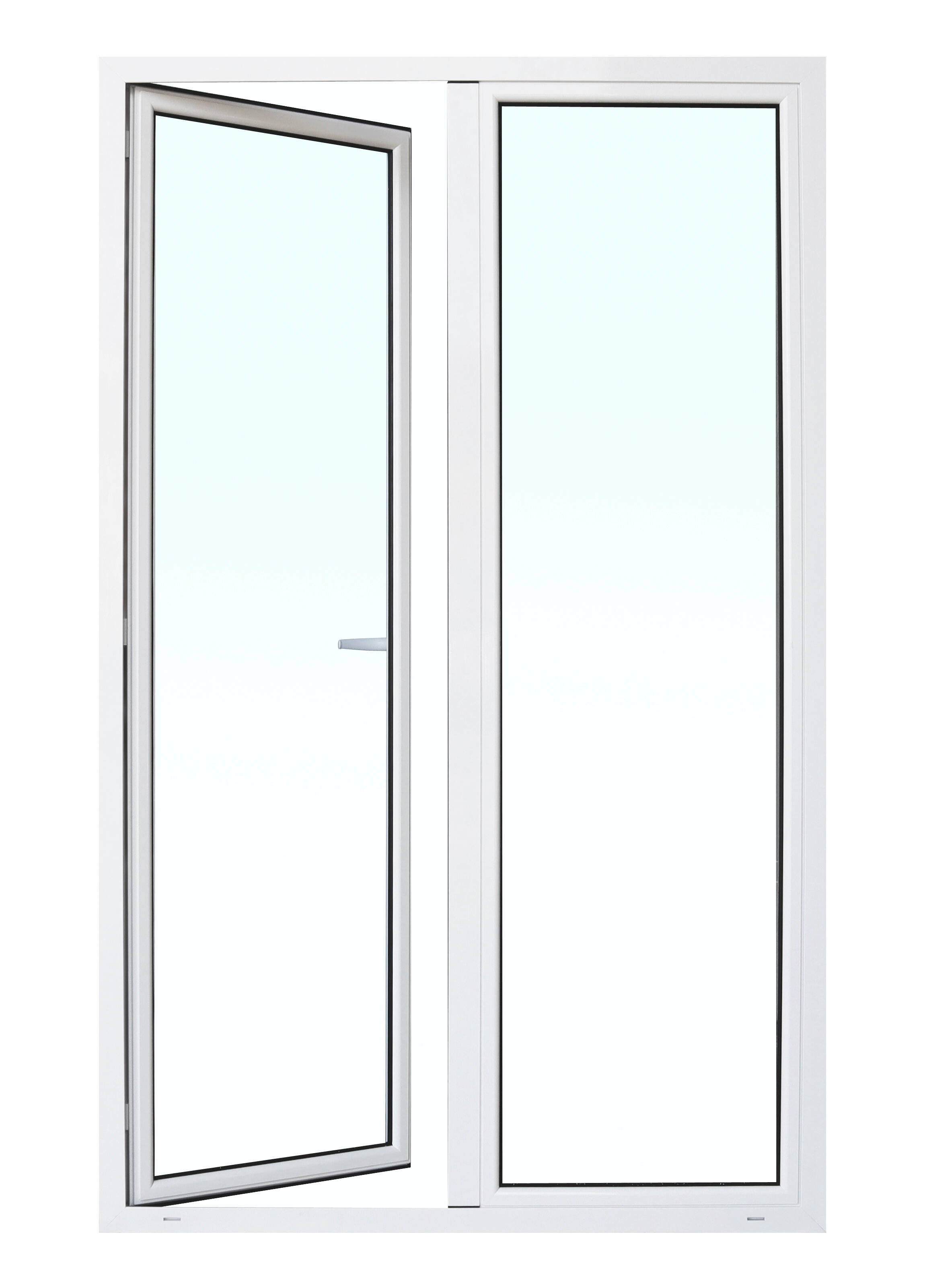 Balconera aluminio ISOXA blanca practicable 130x210cm - 6
