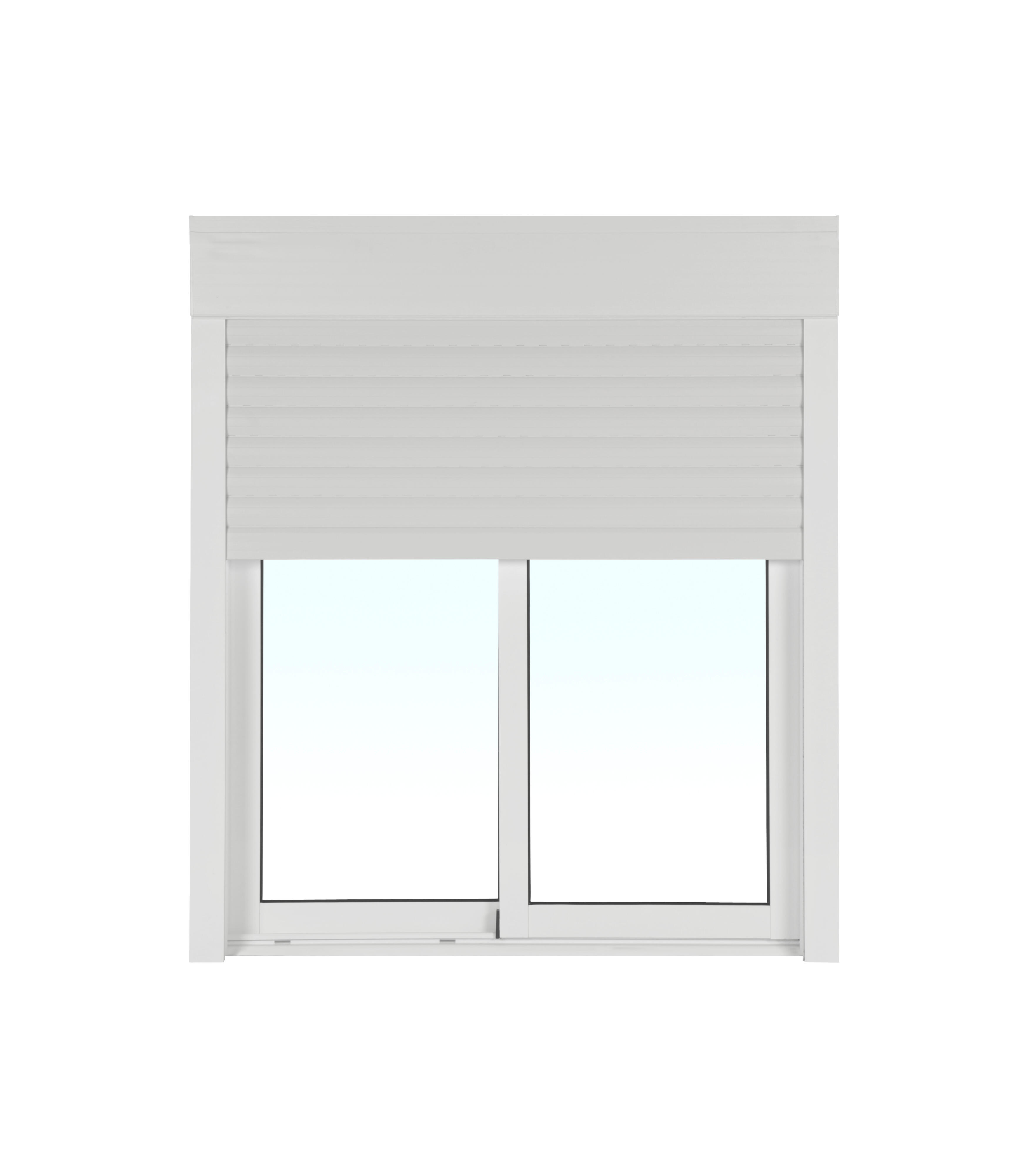 Ventana aluminio ISOXA blanca corredera con persiana de 100x115 cm - 4