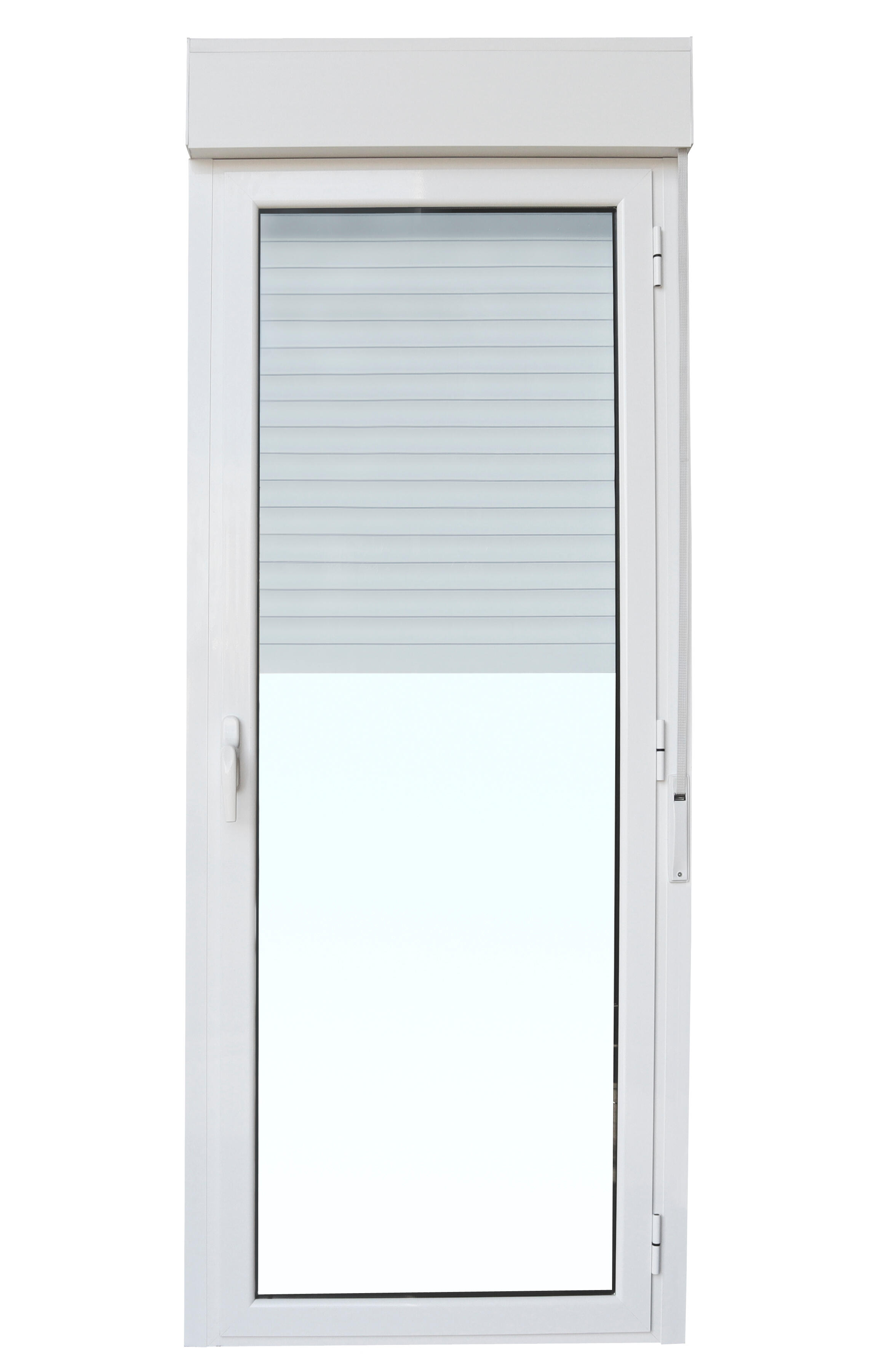 Balconera aluminio ISOXA practicable con persiana derecha de 90x229cm - 6