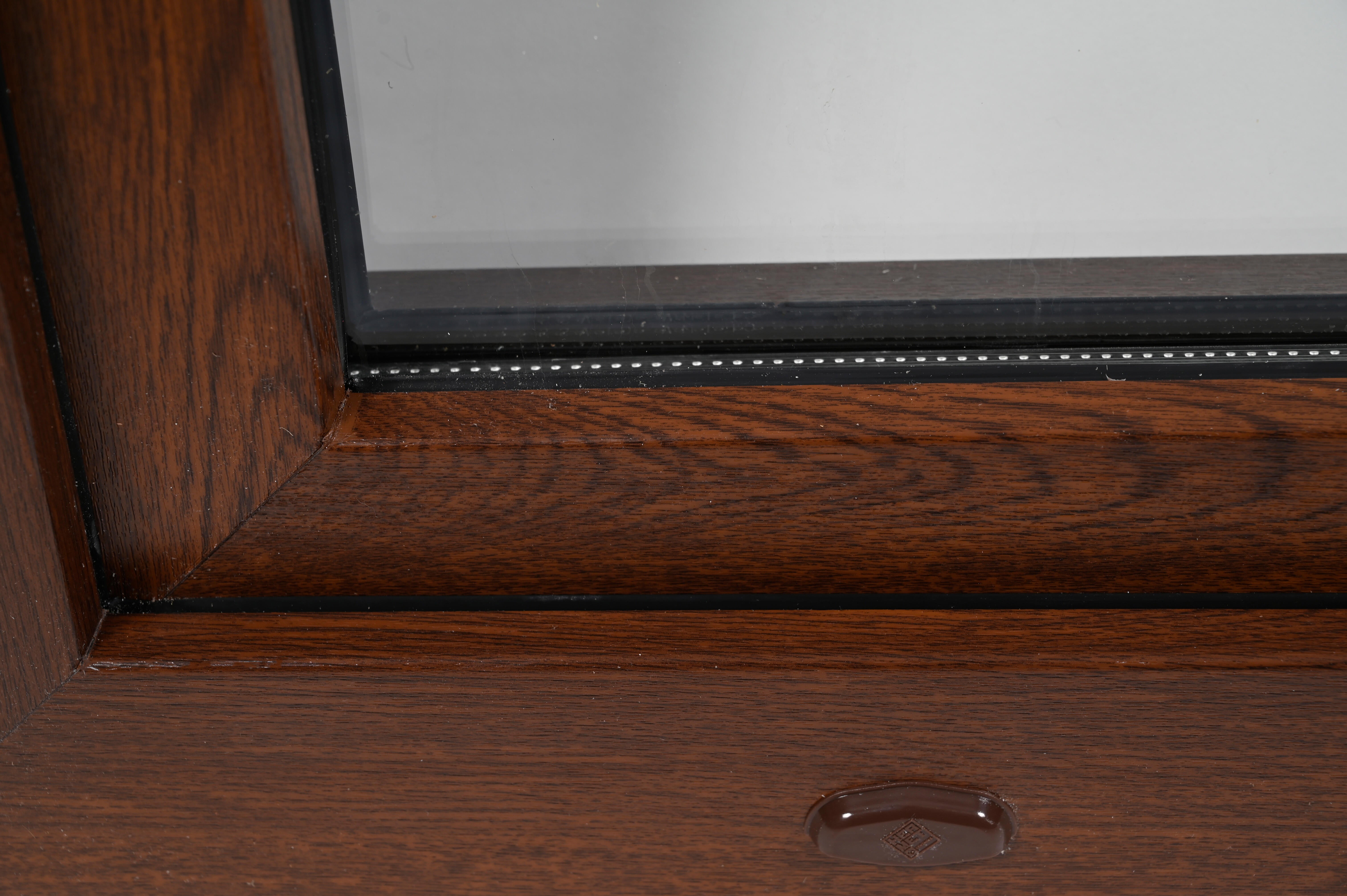 Balconera PVC nogal abatible 90X200 cm - 6