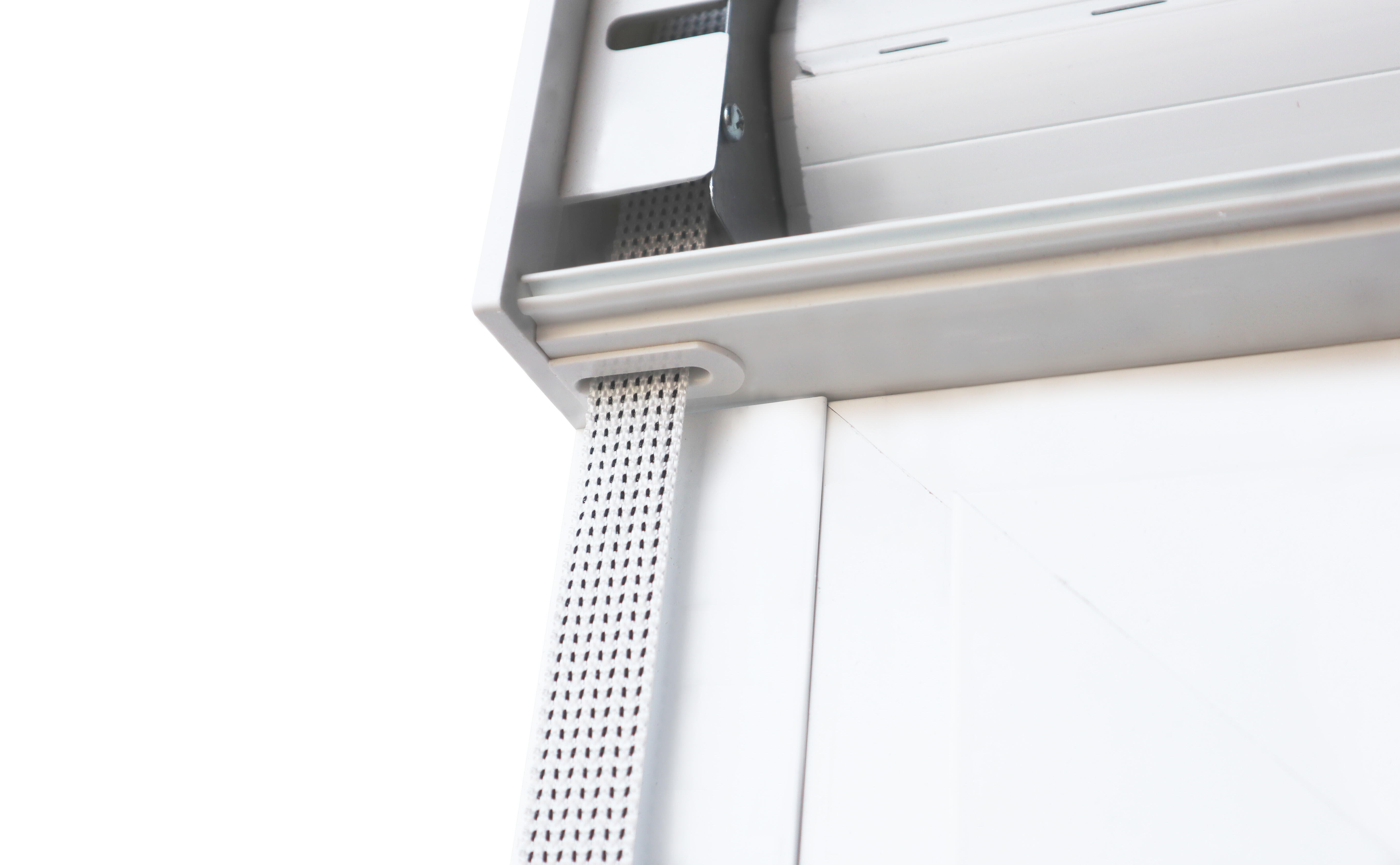 Balconera aluminio ISOXA practicable con persiana izquierda de 90x229cm - 10