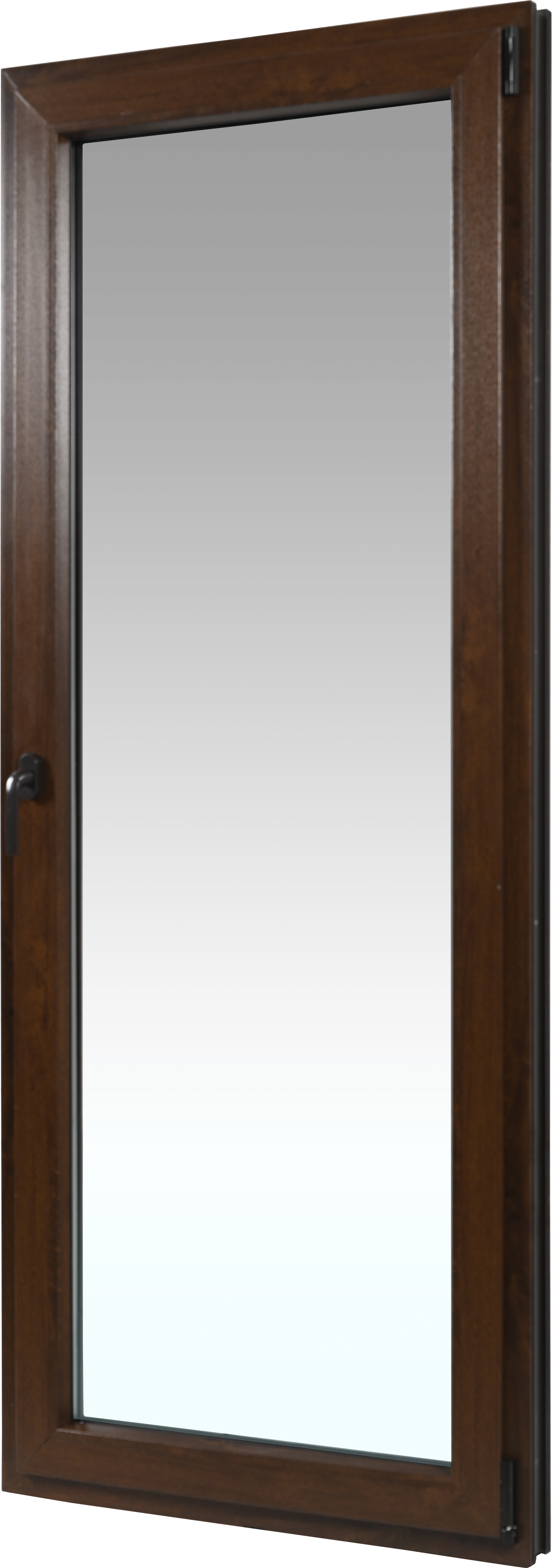 Balconera PVC ISOXA nogal oscilobatiente 85X210 cm - 3