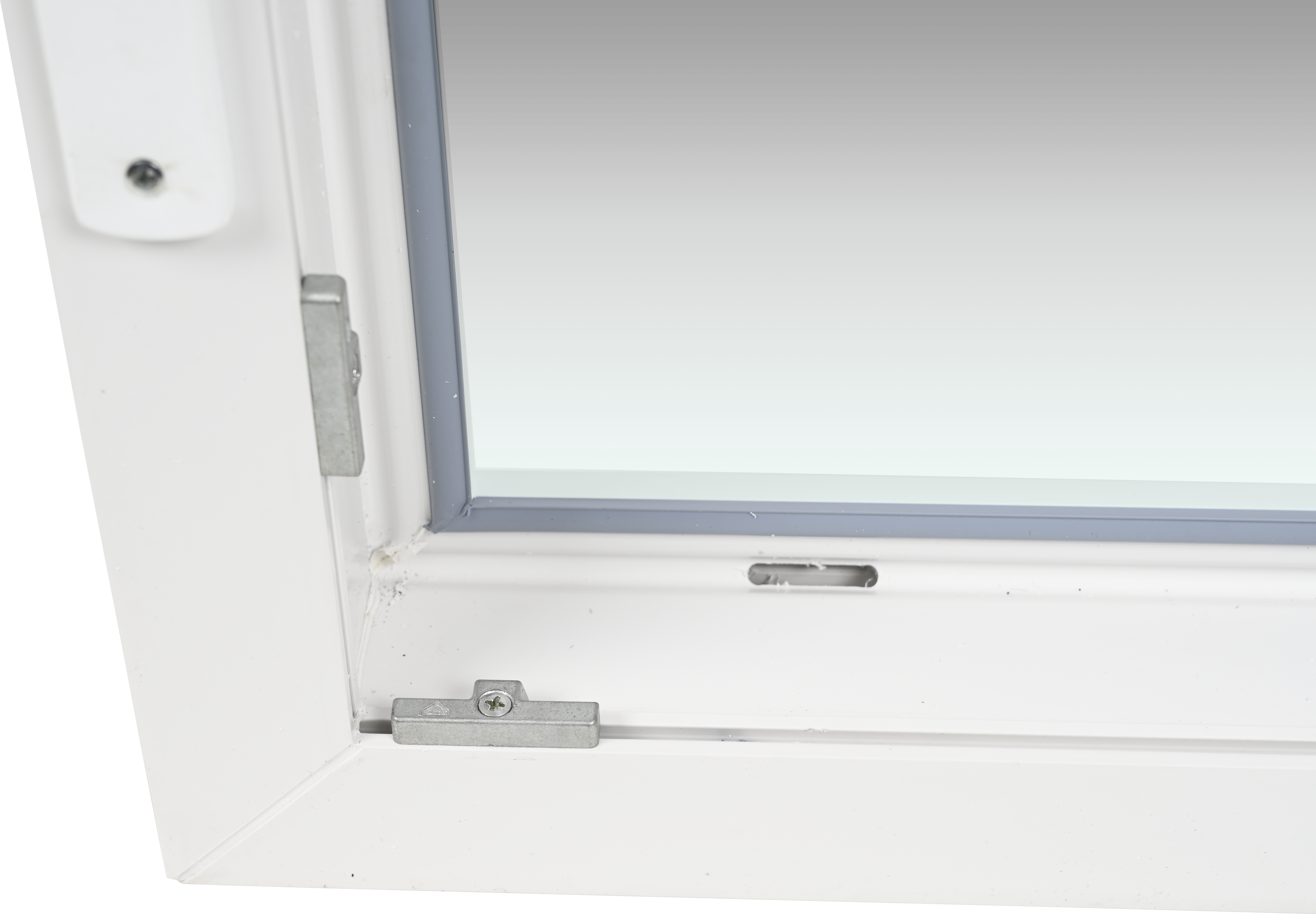 Balconera PVC ISOXA blanca oscilobatiente derecha 85X210 cm - 12