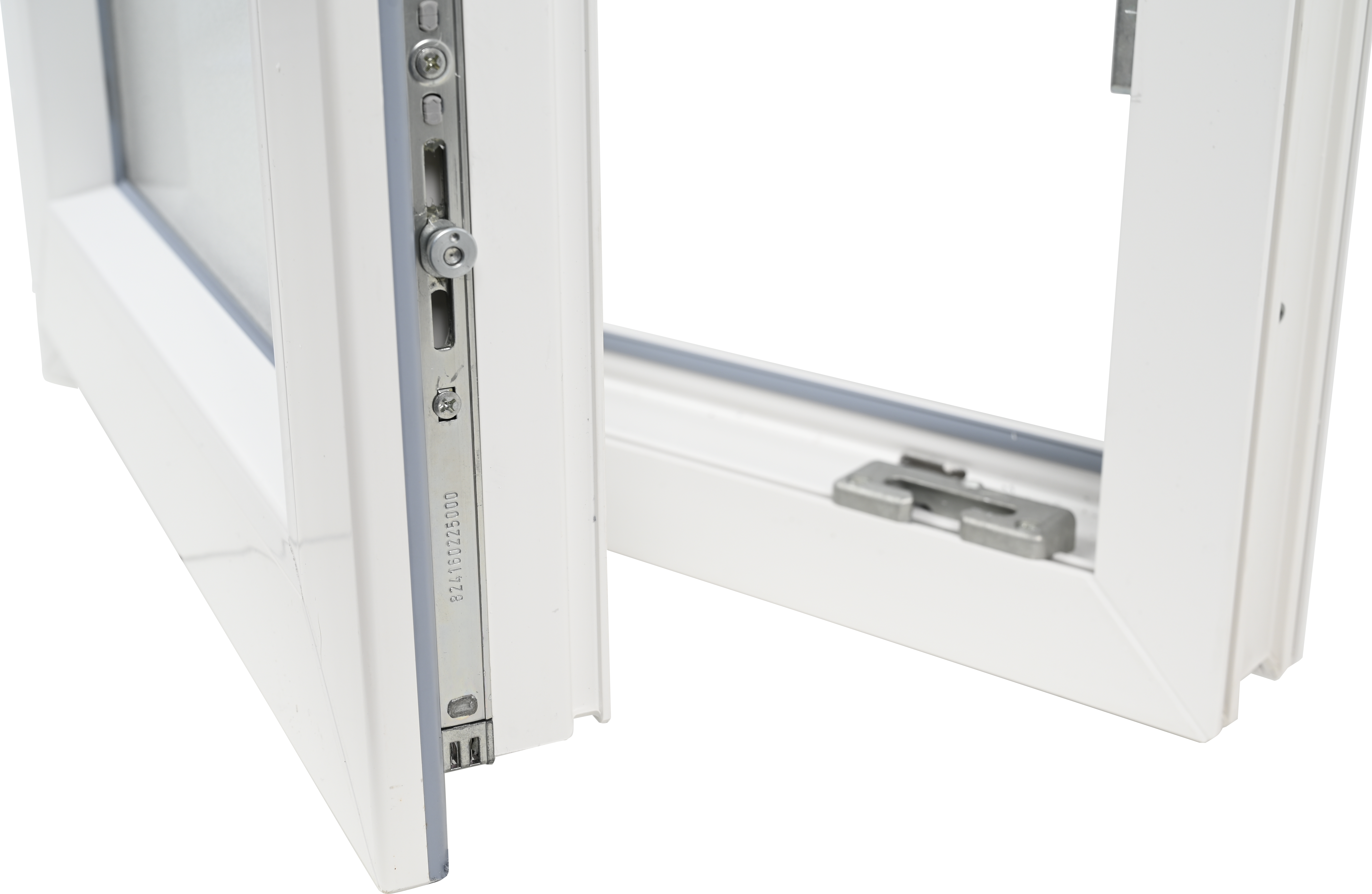 Balconera PVC ISOXA blanca oscilobatiente izquierda 85X210 cm - 10