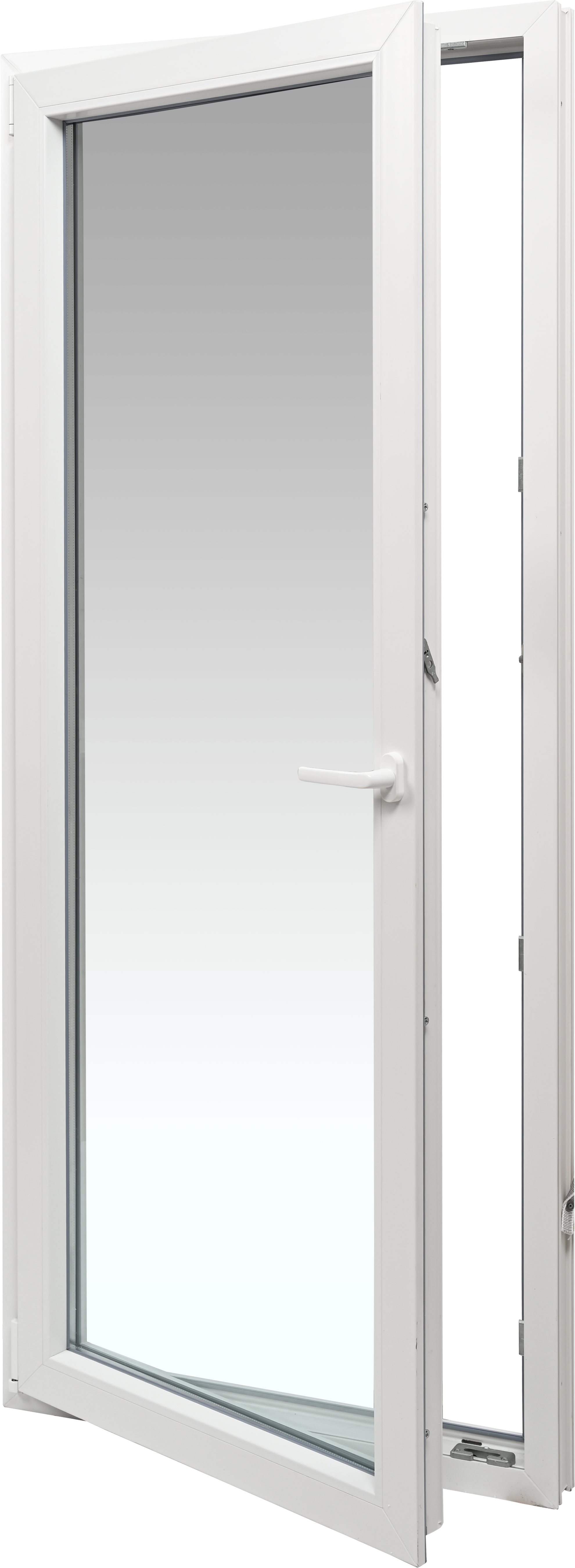 Balconera PVC ISOXA blanca oscilobatiente izquierda 85X210 cm - 4