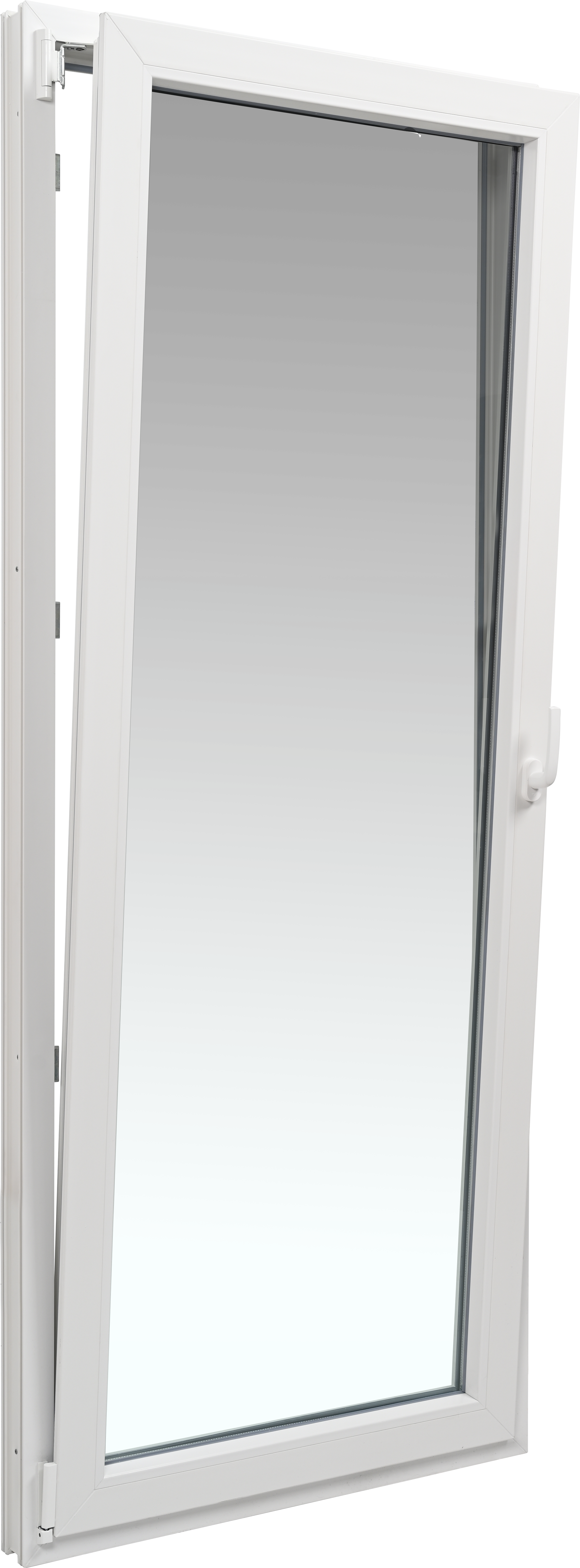 Balconera PVC ISOXA blanca oscilobatiente izquierda 85X210 cm - 3