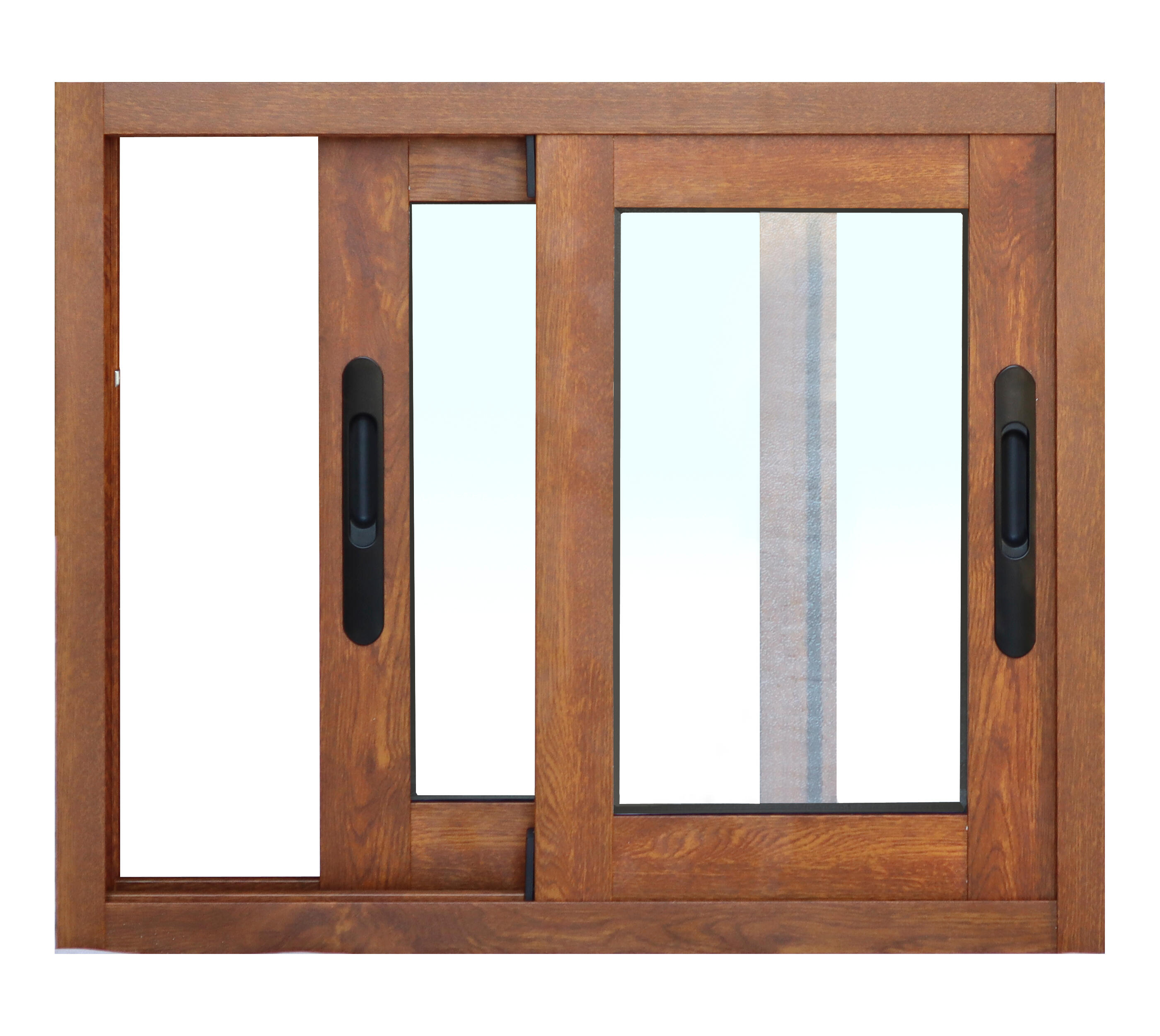 Ventana aluminio ISOXA roble corredera de 60x50cm - 4