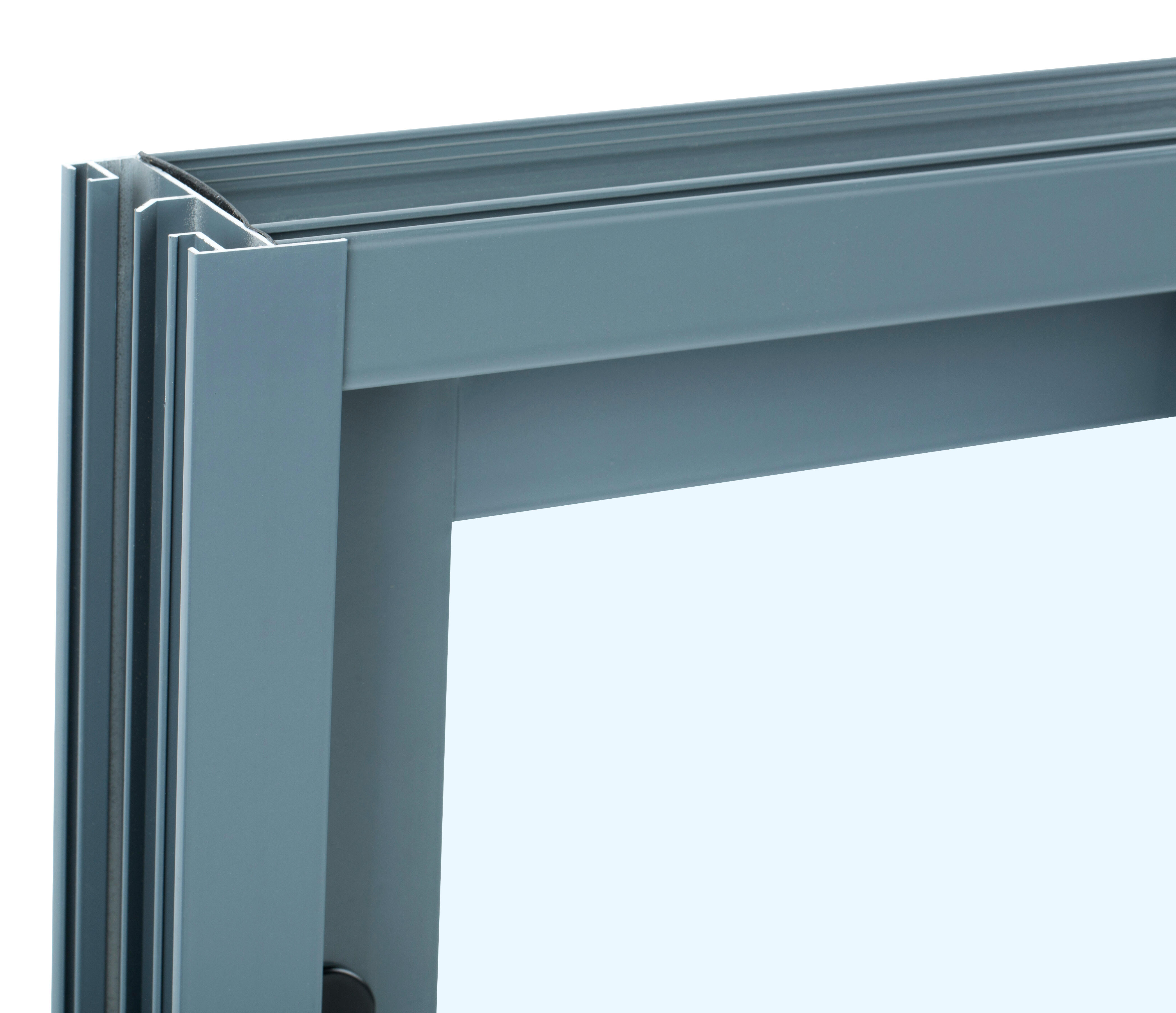 Ventana aluminio ISOXA gris corredera de 60x50cm - 10