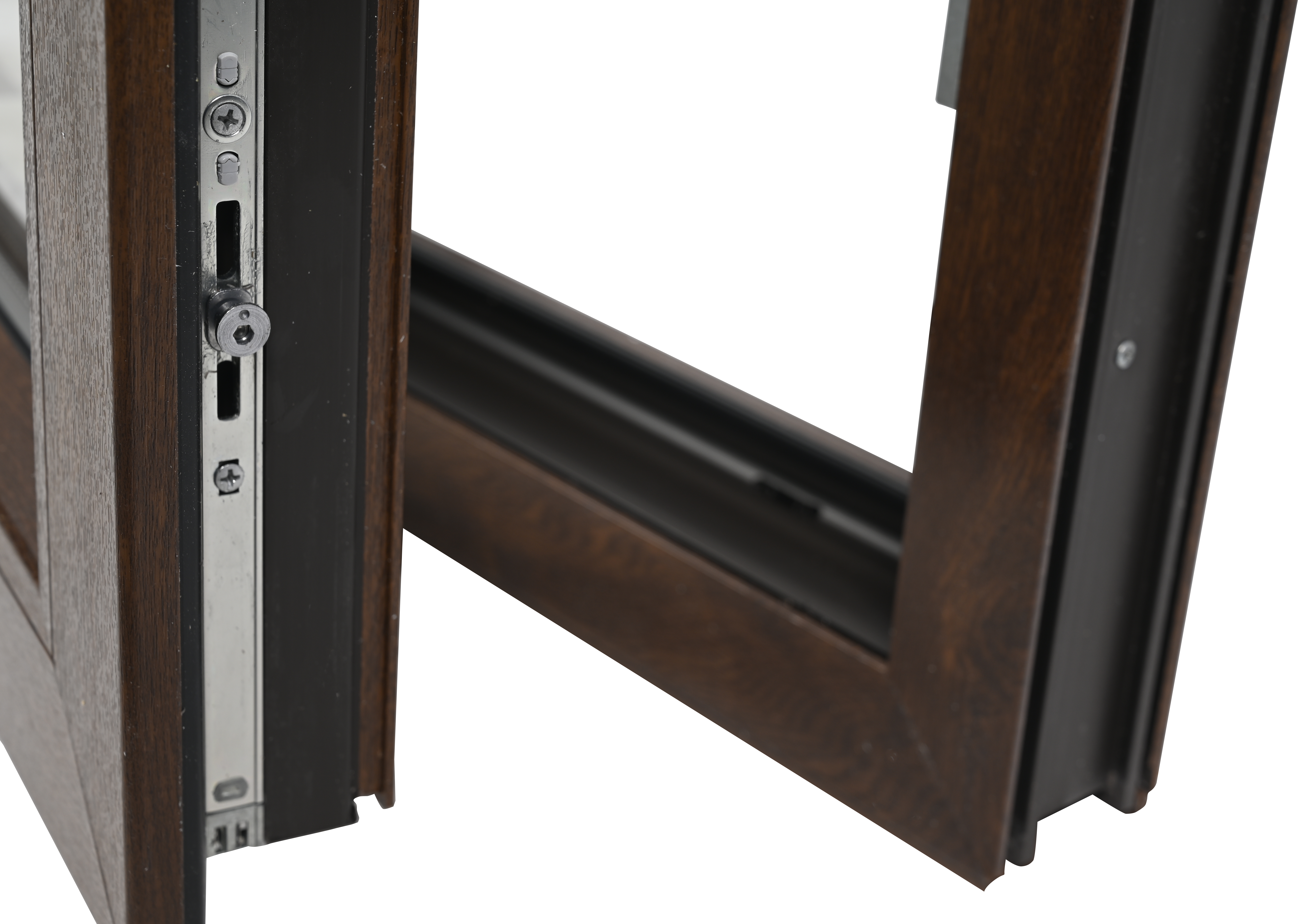 Balconera PVC nogal abatible 90X200 cm - 4