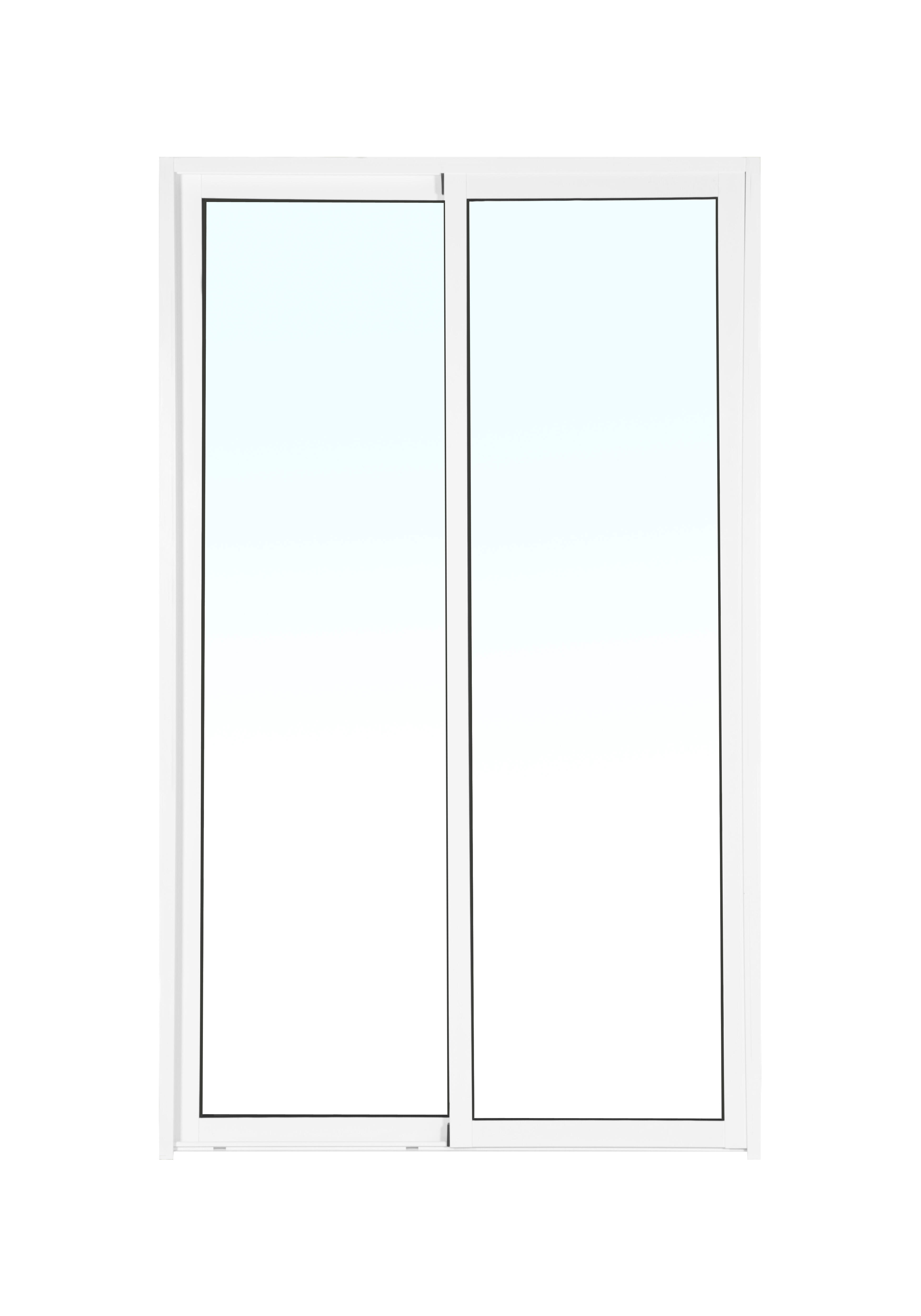Balconera aluminio ISOXA blanca corredera de 120x210cm - 3